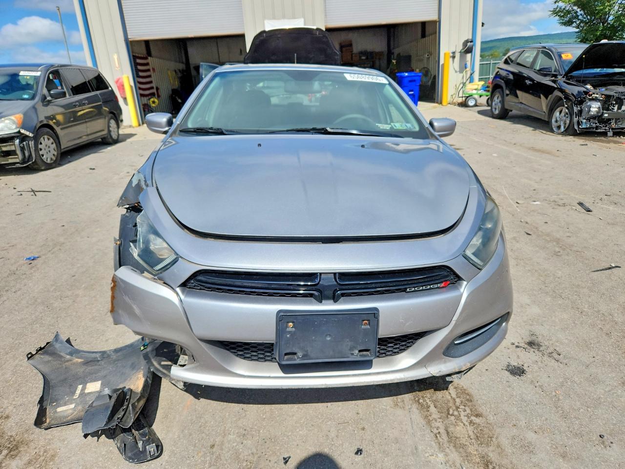 2015 Dodge Dart Sxt Silver vin: 1C3CDFBB1FD150496