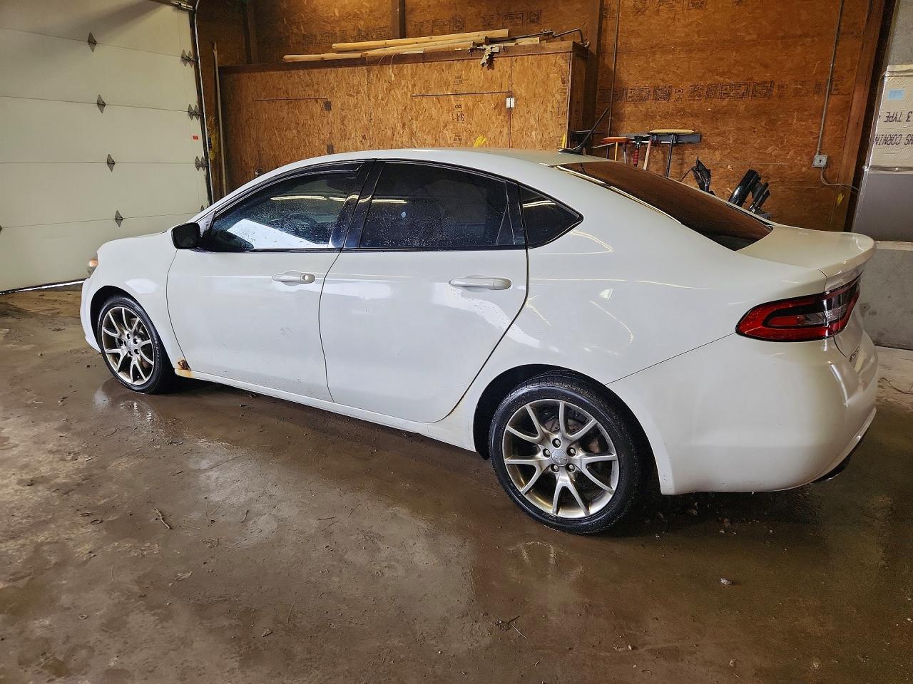 2015 Dodge Dart Sxt White vin: 1C3CDFBB1FD165810