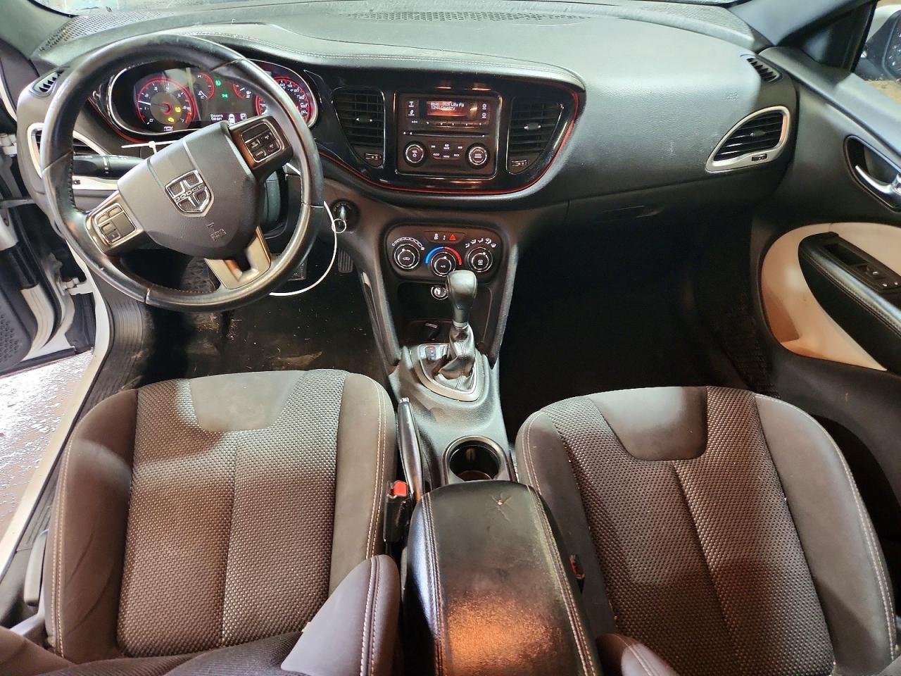 2015 Dodge Dart Sxt White vin: 1C3CDFBB1FD165810