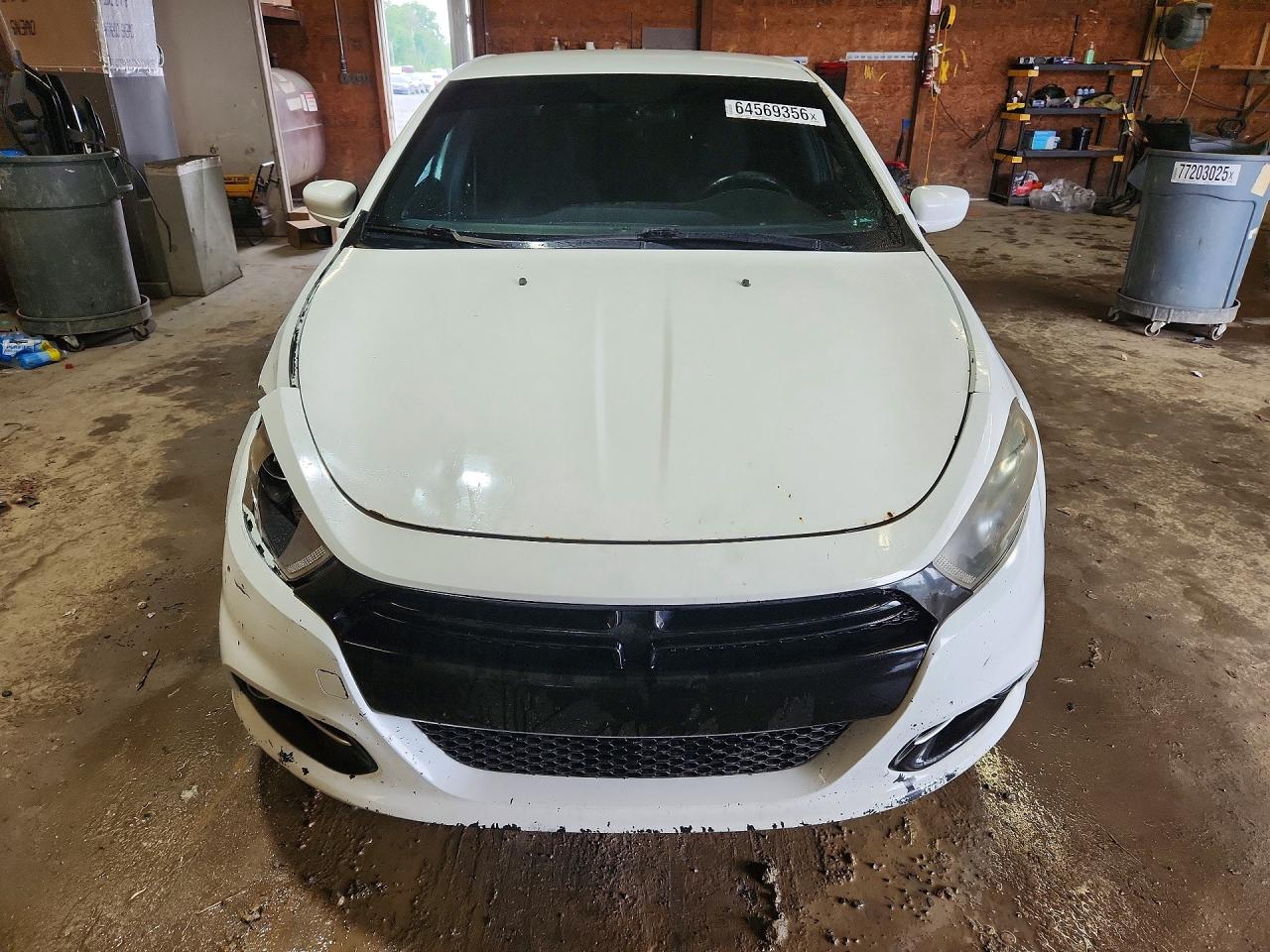 2015 Dodge Dart Sxt White vin: 1C3CDFBB1FD165810