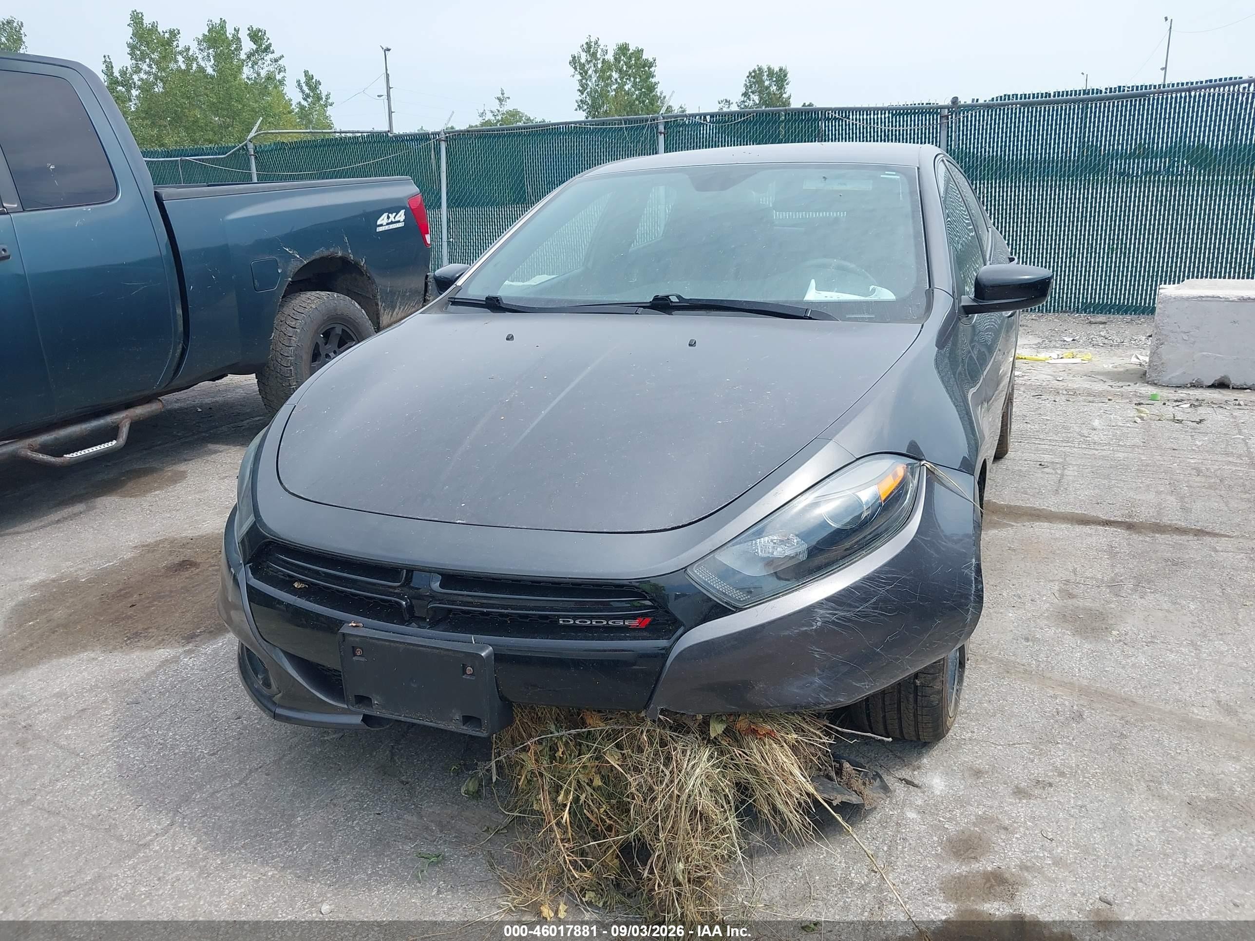 2015 Dodge Dart Sxt Gray vin: 1C3CDFBB1FD173454
