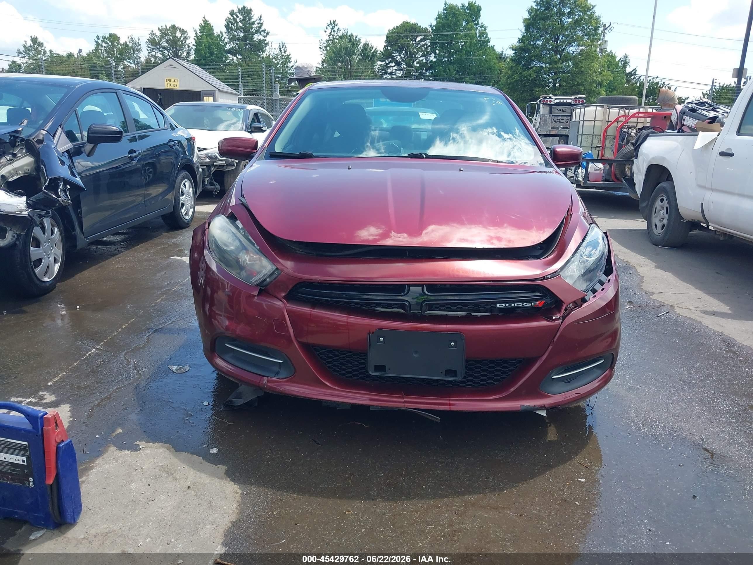 2015 Dodge Dart Sxt Burgundy vin: 1C3CDFBB1FD336605
