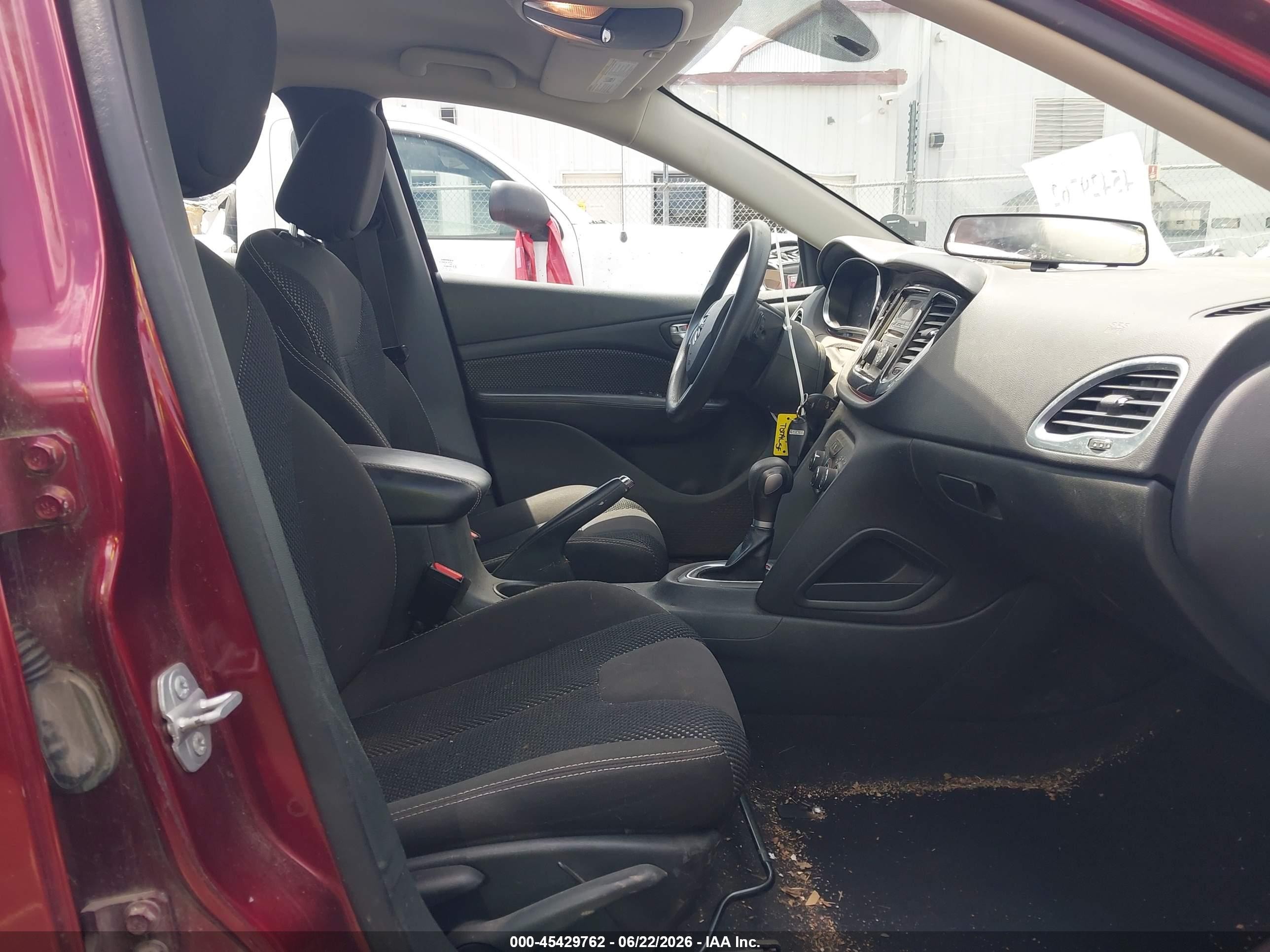 2015 Dodge Dart Sxt Burgundy vin: 1C3CDFBB1FD336605