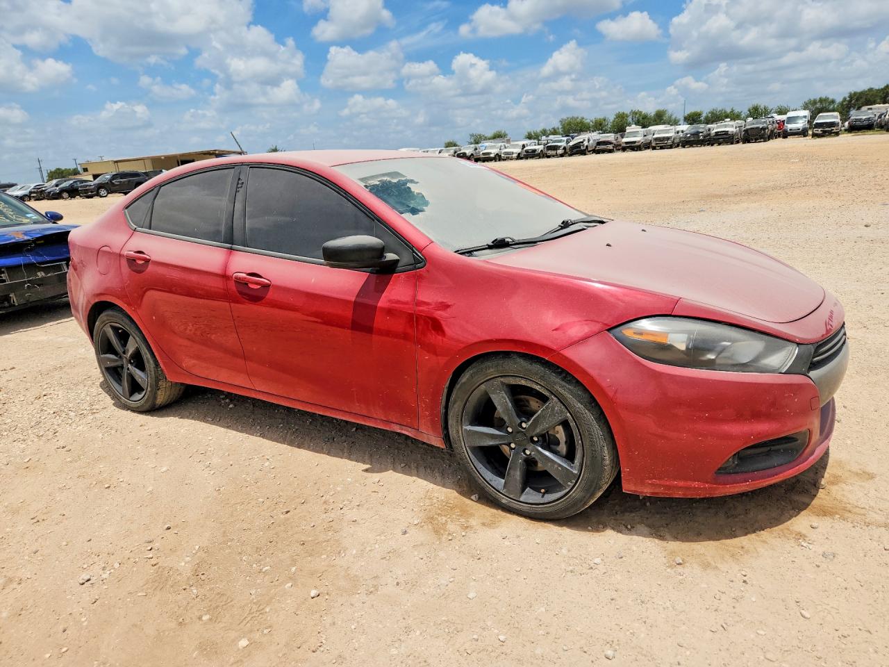 2015 Dodge Dart Sxt Red vin: 1C3CDFBB1FD435179