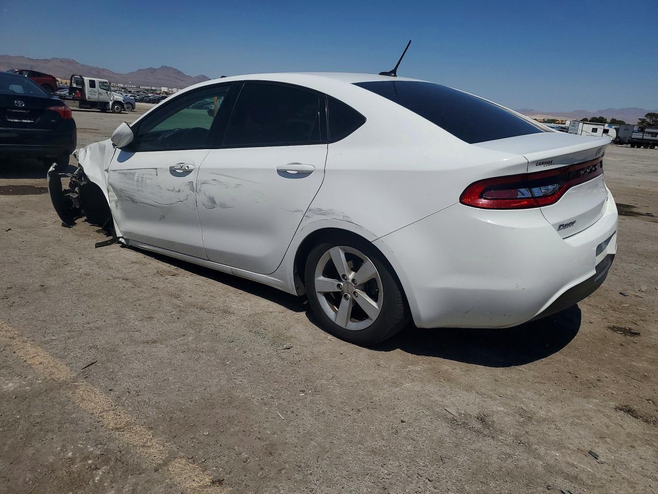 2016 Dodge Dart Sxt White vin: 1C3CDFBB1GD736861