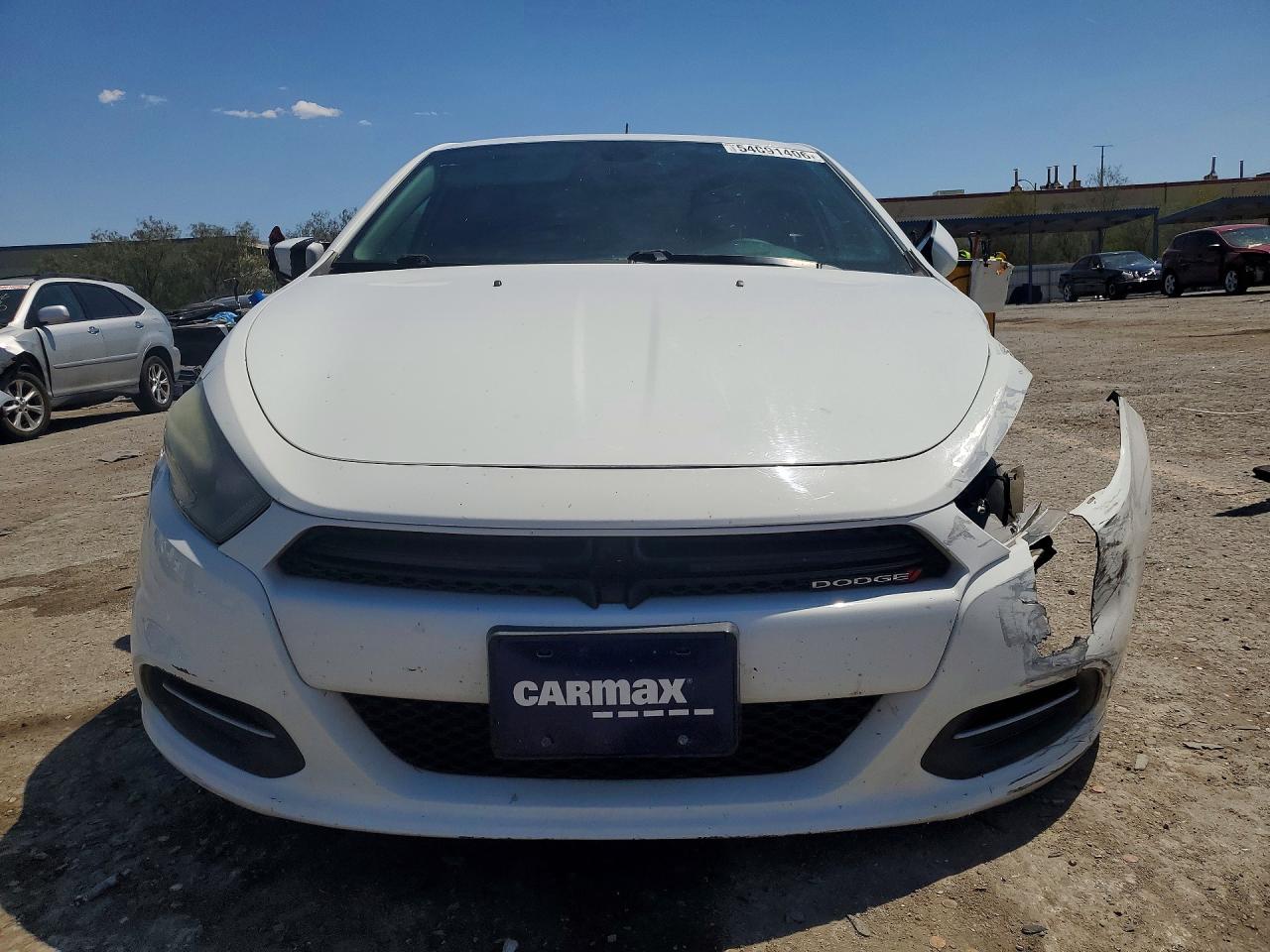 2016 Dodge Dart Sxt White vin: 1C3CDFBB1GD736861