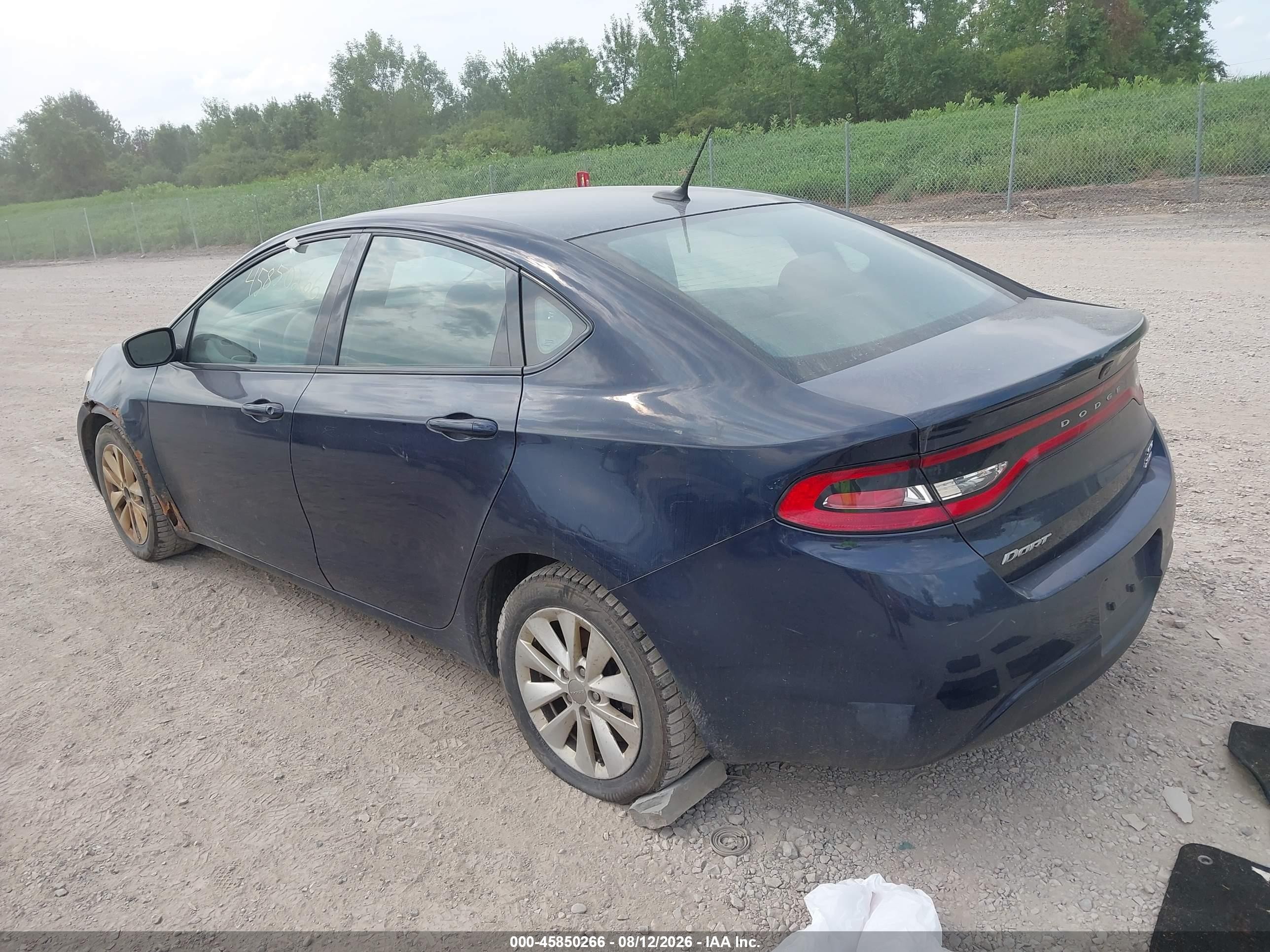 2014 Dodge Dart Sxt Blue vin: 1C3CDFBB2ED668809