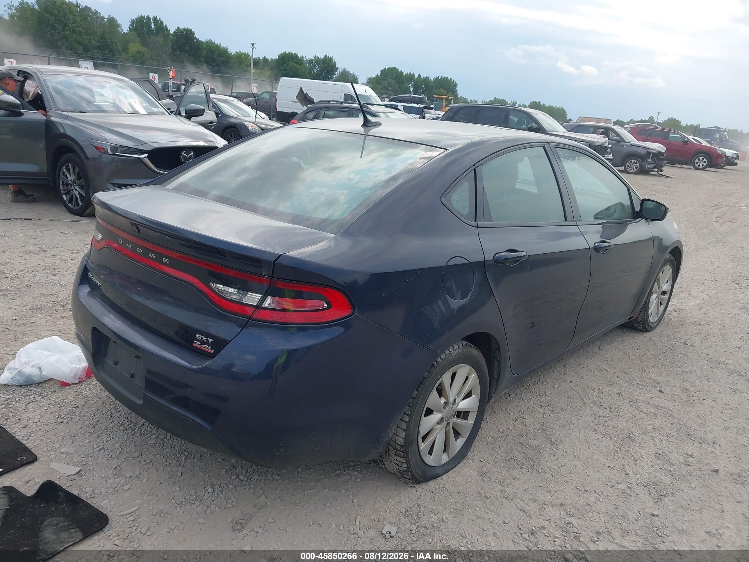 2014 Dodge Dart Sxt Blue vin: 1C3CDFBB2ED668809