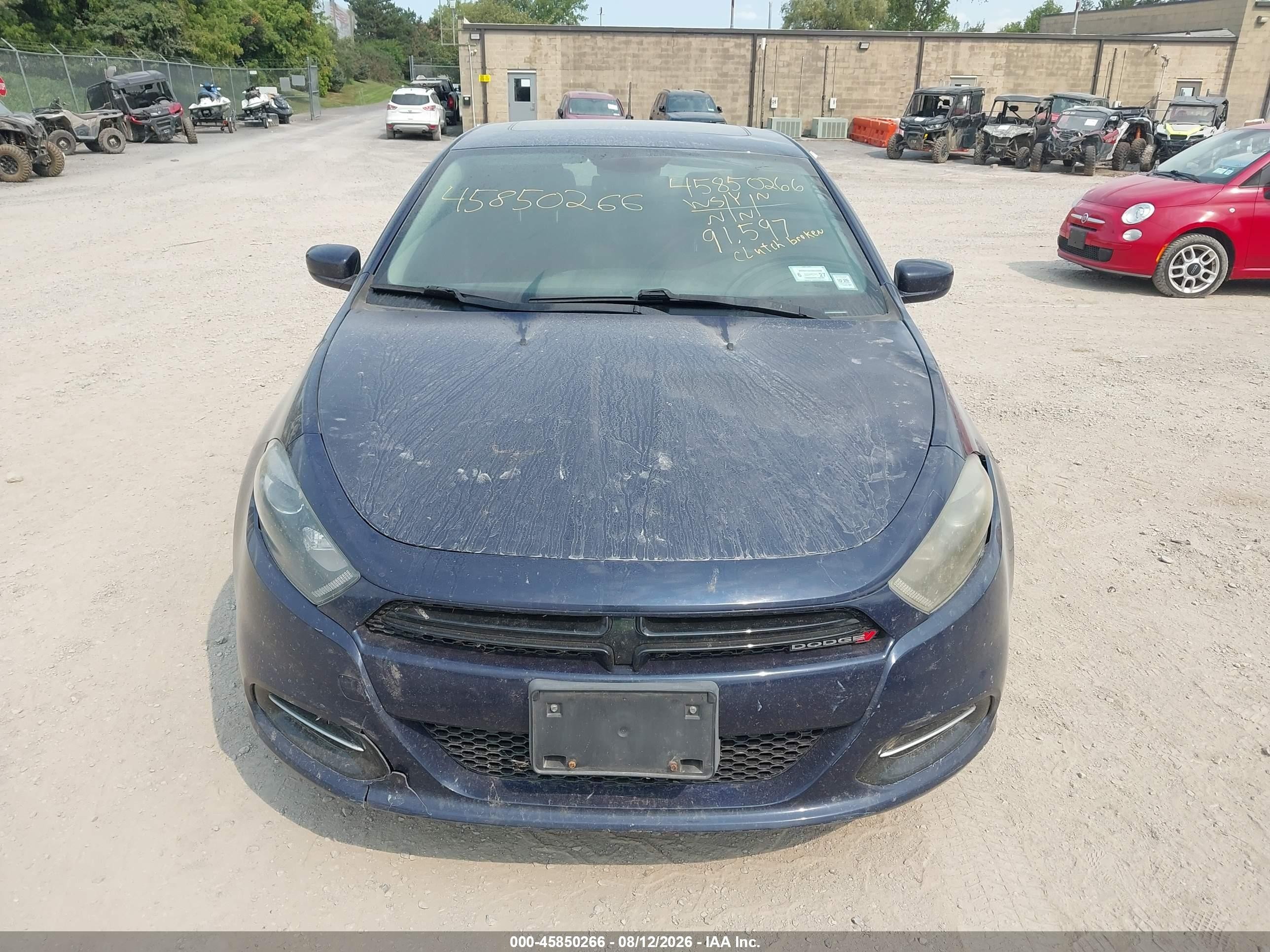 2014 Dodge Dart Sxt Blue vin: 1C3CDFBB2ED668809