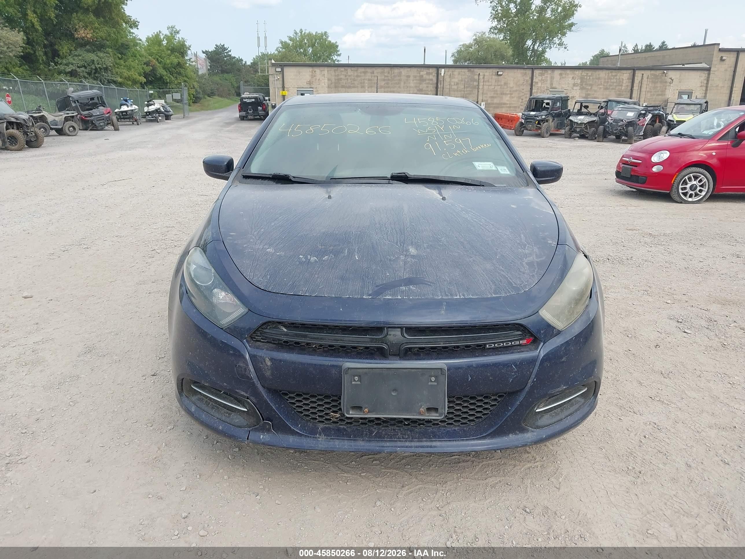 2014 Dodge Dart Sxt Blue vin: 1C3CDFBB2ED668809