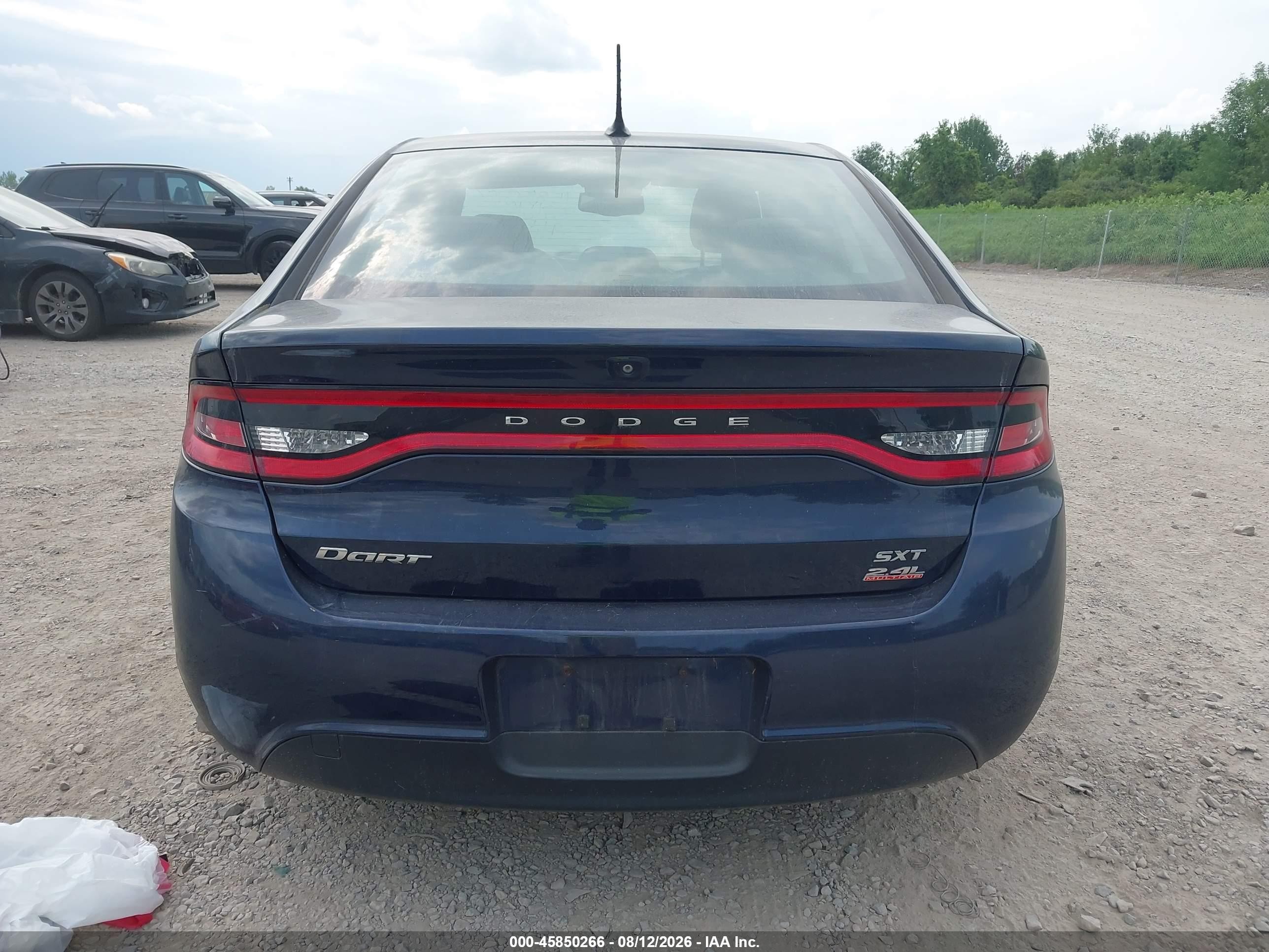 2014 Dodge Dart Sxt Blue vin: 1C3CDFBB2ED668809