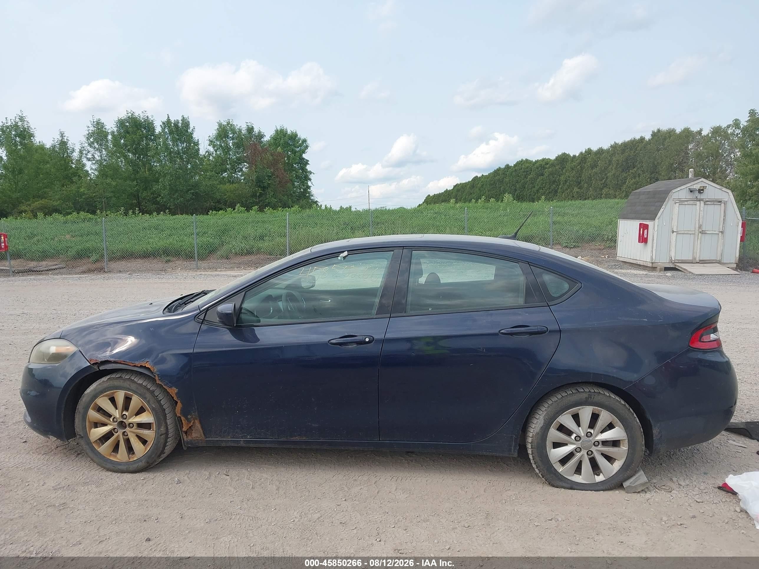 2014 Dodge Dart Sxt Blue vin: 1C3CDFBB2ED668809
