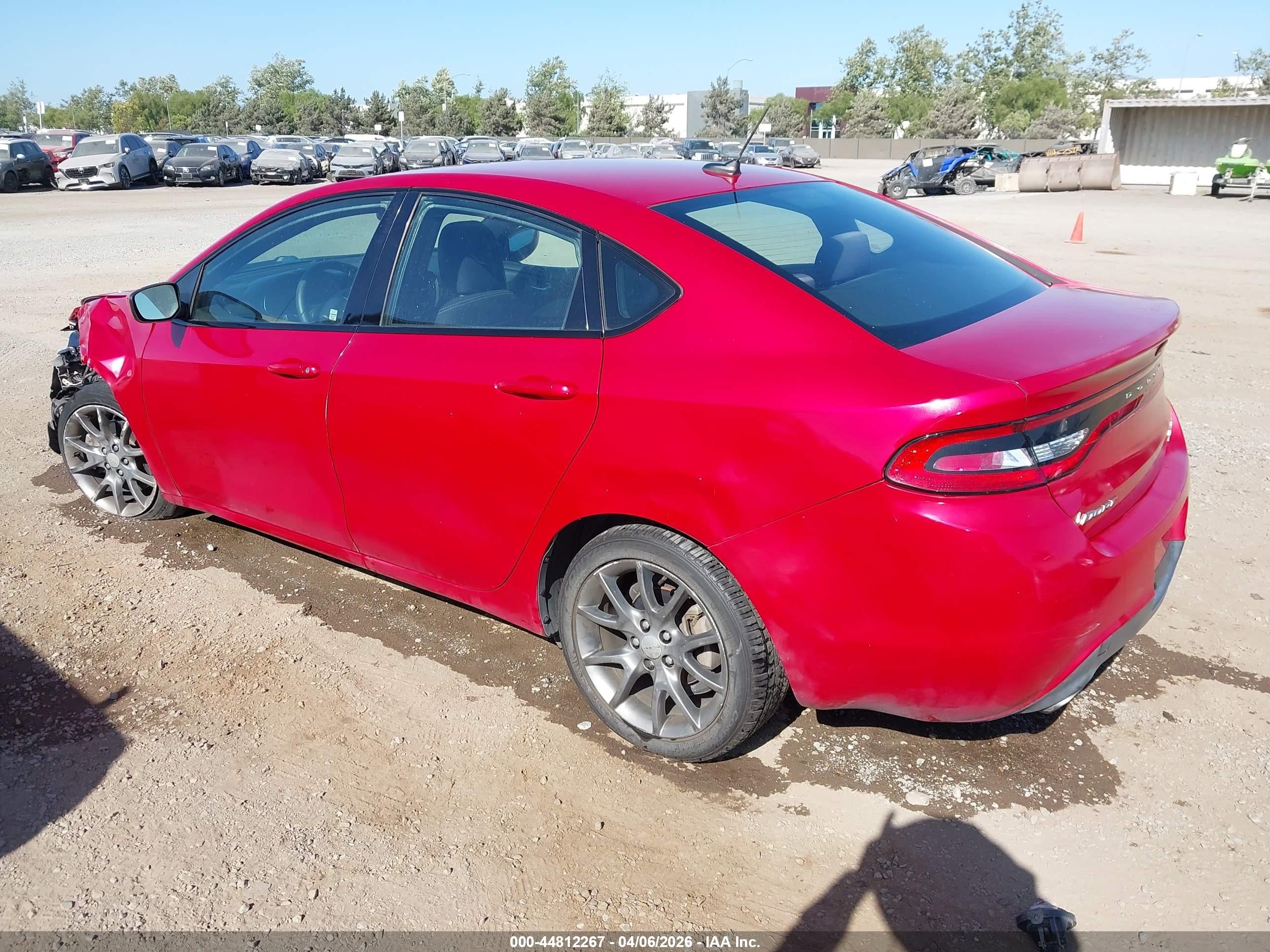 2014 Dodge Dart Sxt Red vin: 1C3CDFBB2ED747204