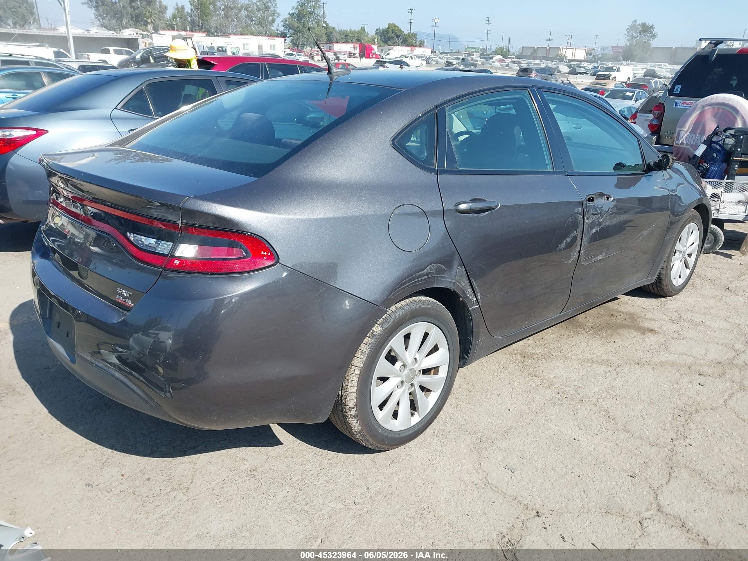 2014 Dodge Dart Sxt Gray vin: 1C3CDFBB2ED771308
