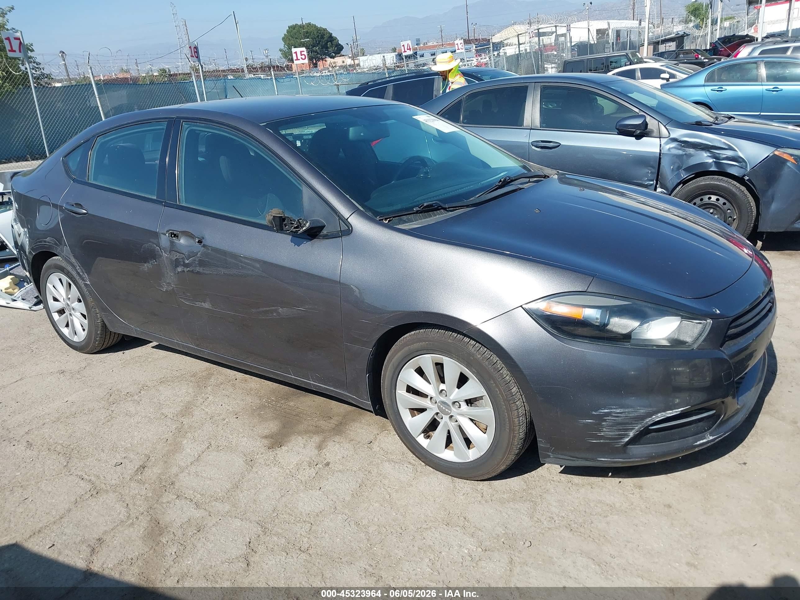 2014 Dodge Dart Sxt Gray vin: 1C3CDFBB2ED771308
