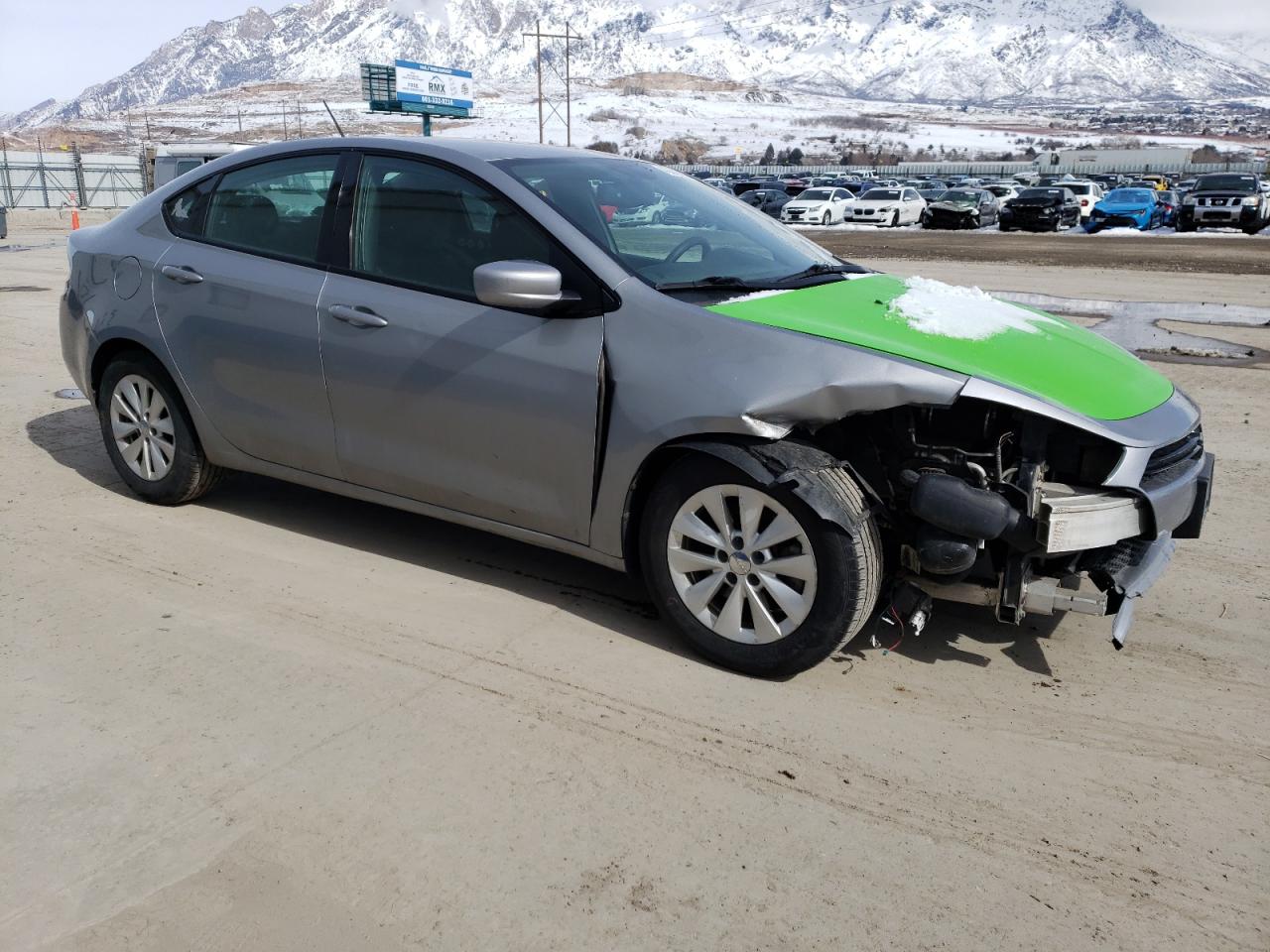 2014 Dodge Dart Sxt Silver vin: 1C3CDFBB2ED794474