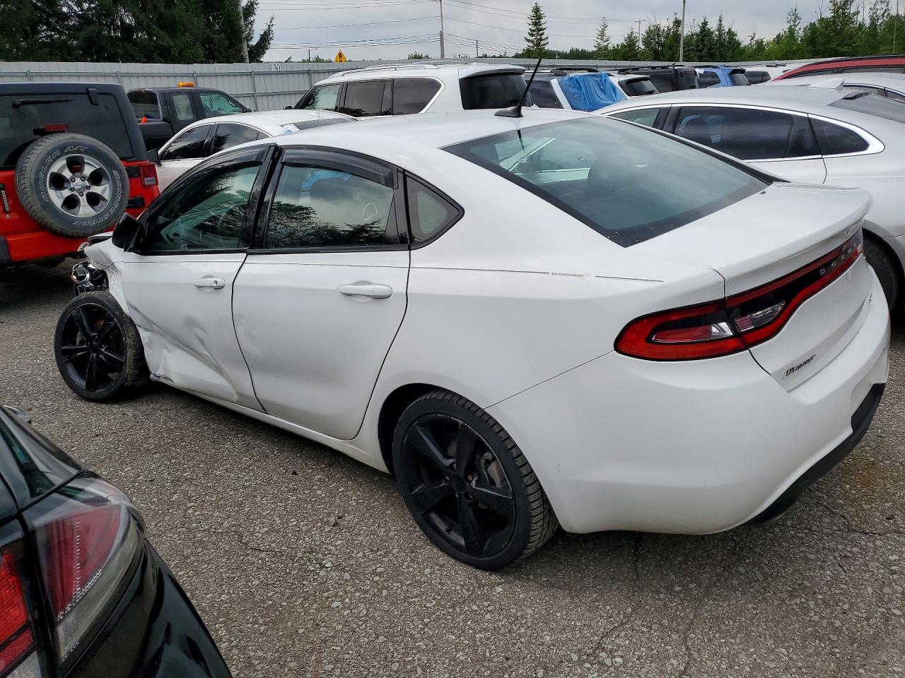 2014 Dodge Dart Sxt White vin: 1C3CDFBB2ED799738
