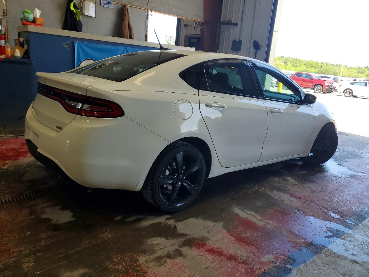 2014 Dodge Dart Sxt White vin: 1C3CDFBB2ED799738