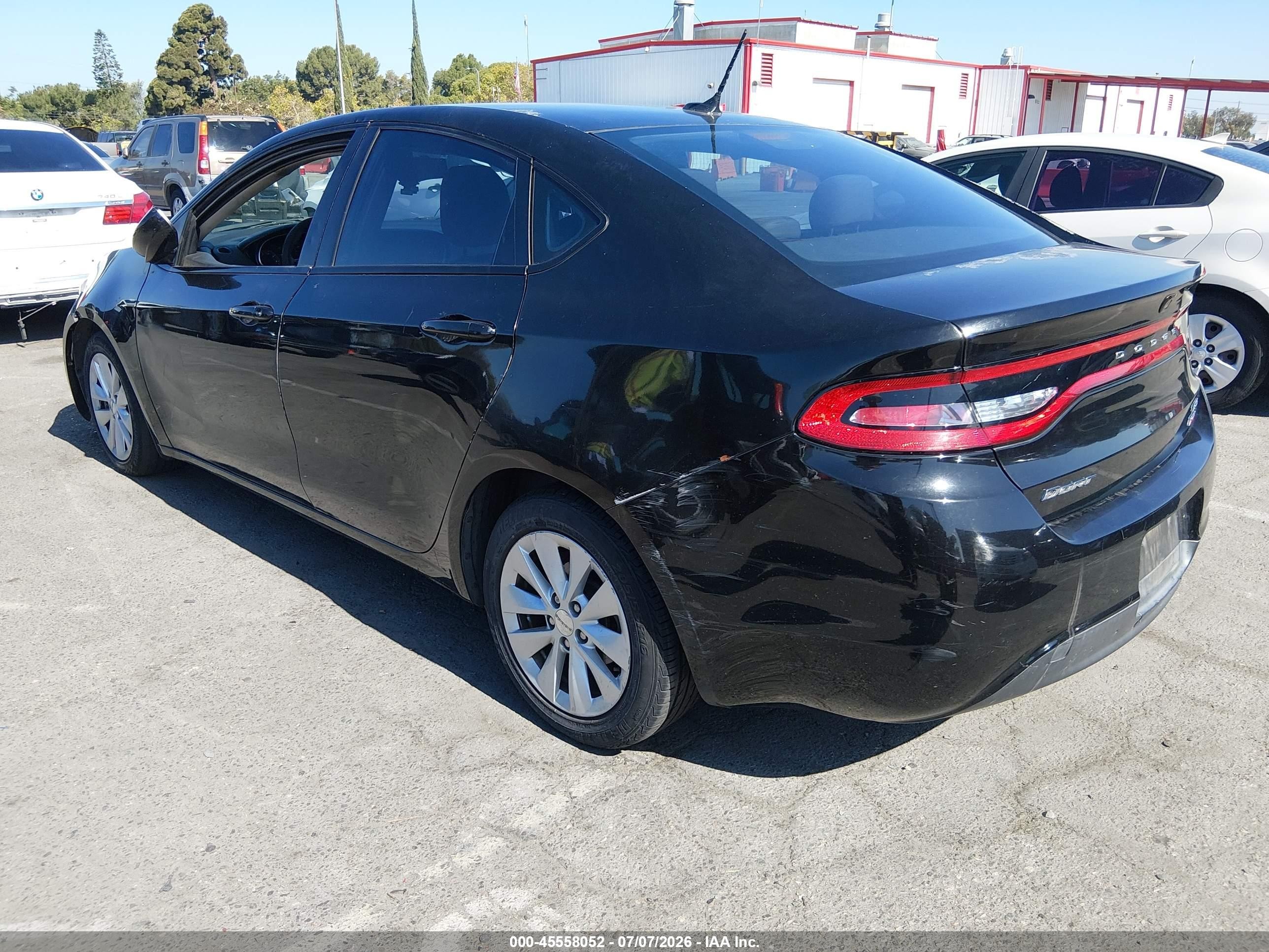2014 Dodge Dart Sxt Black vin: 1C3CDFBB2ED815436