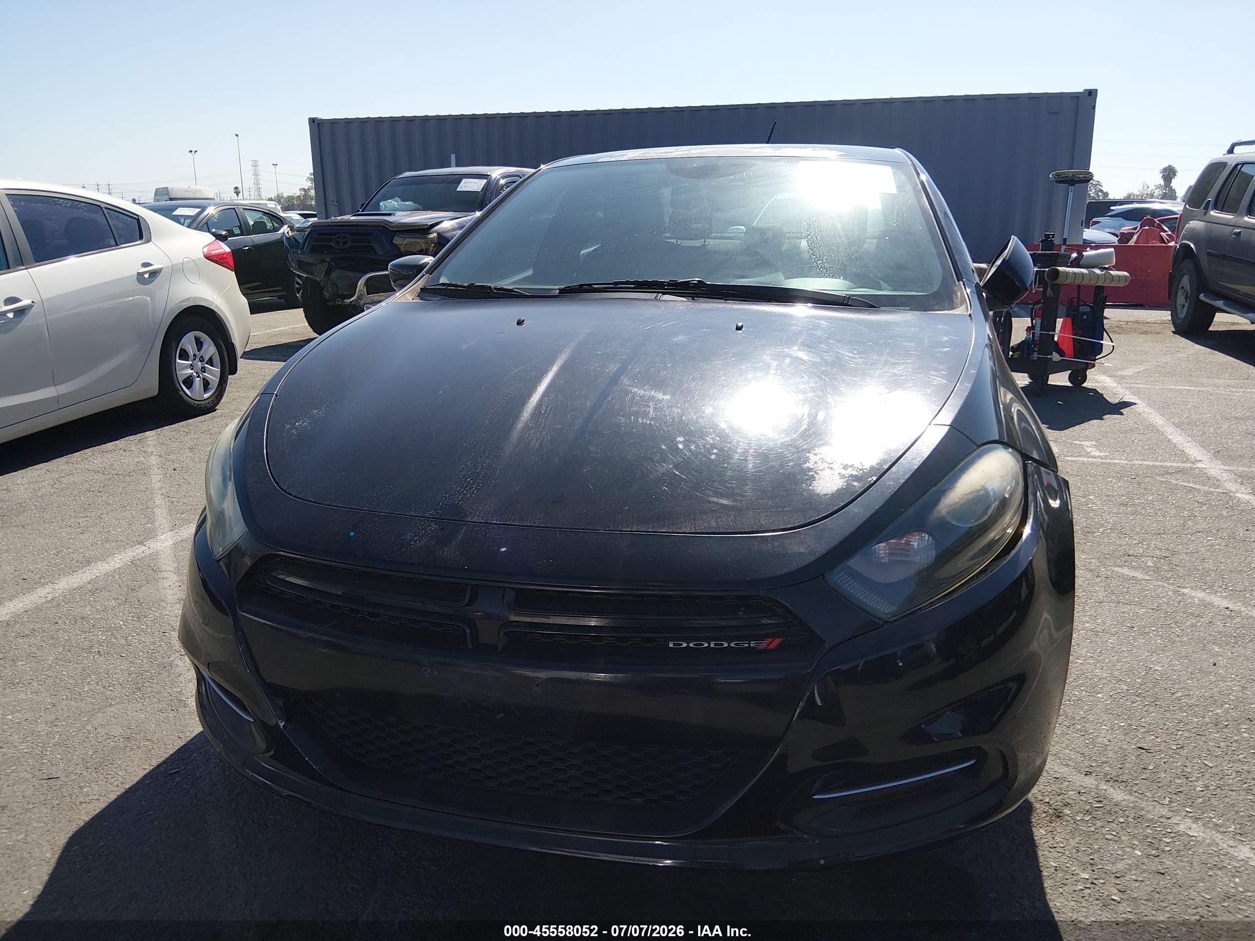 2014 Dodge Dart Sxt Black vin: 1C3CDFBB2ED815436
