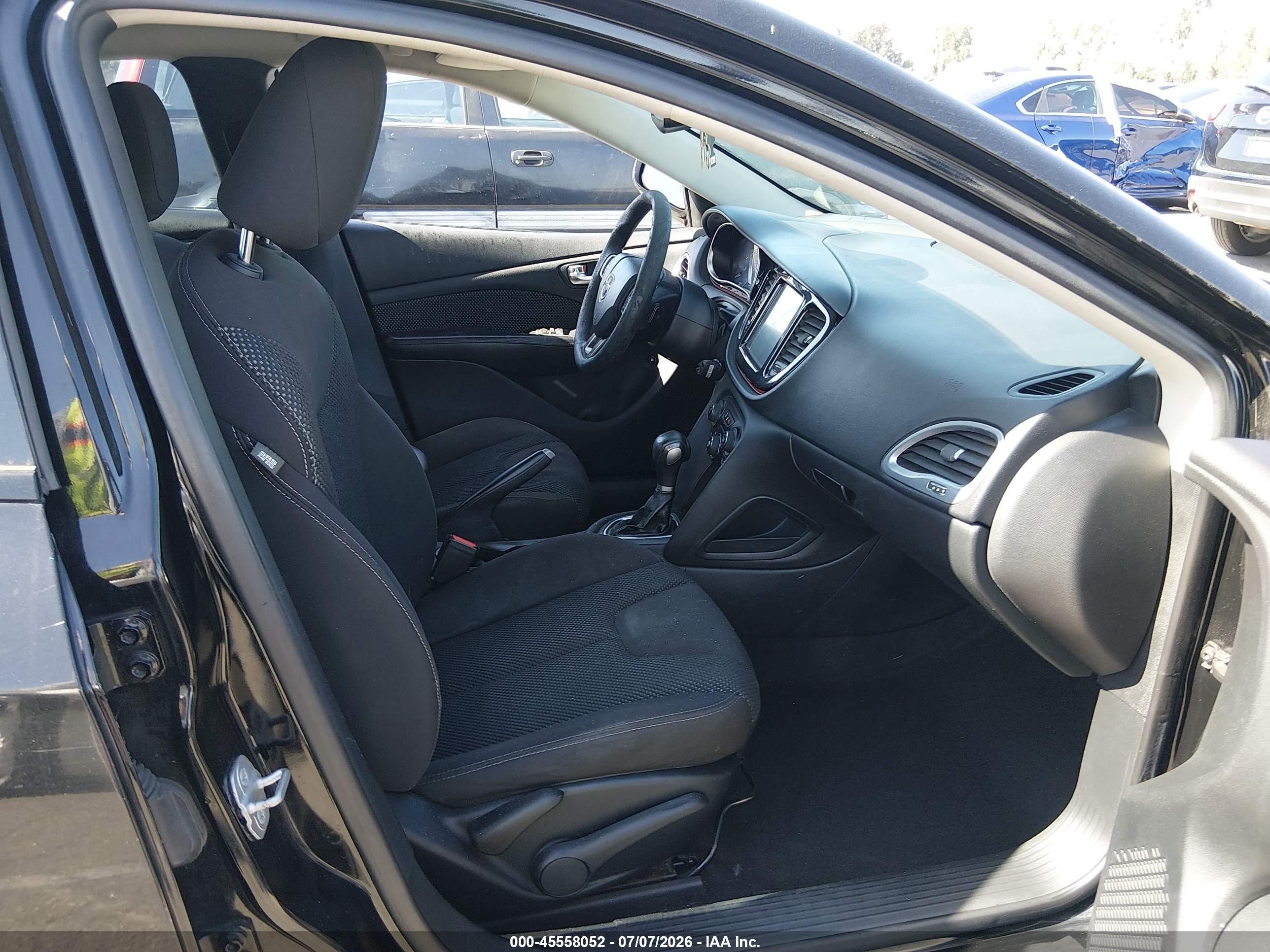 2014 Dodge Dart Sxt Black vin: 1C3CDFBB2ED815436