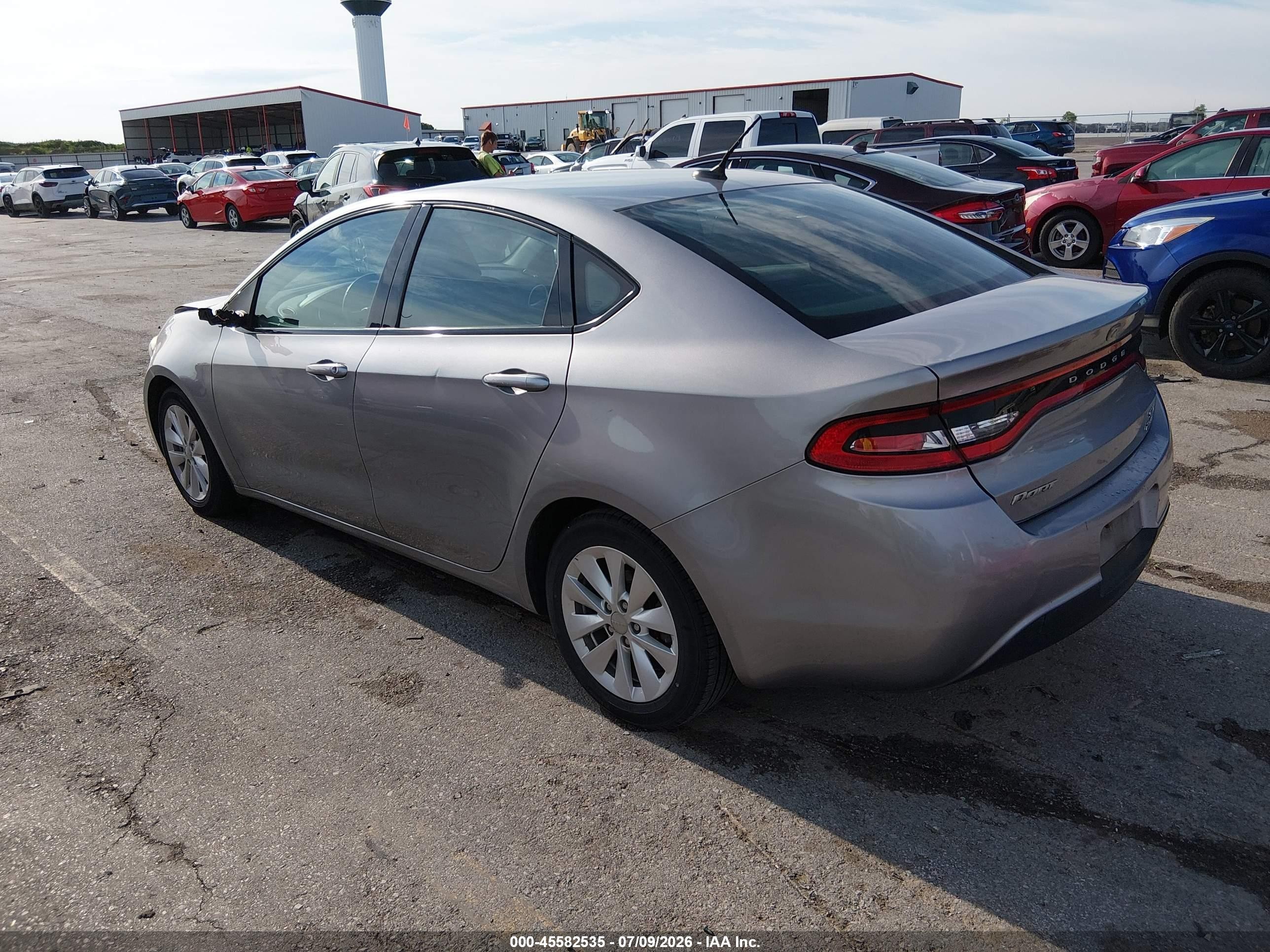 2014 Dodge Dart Sxt Silver vin: 1C3CDFBB2ED857945