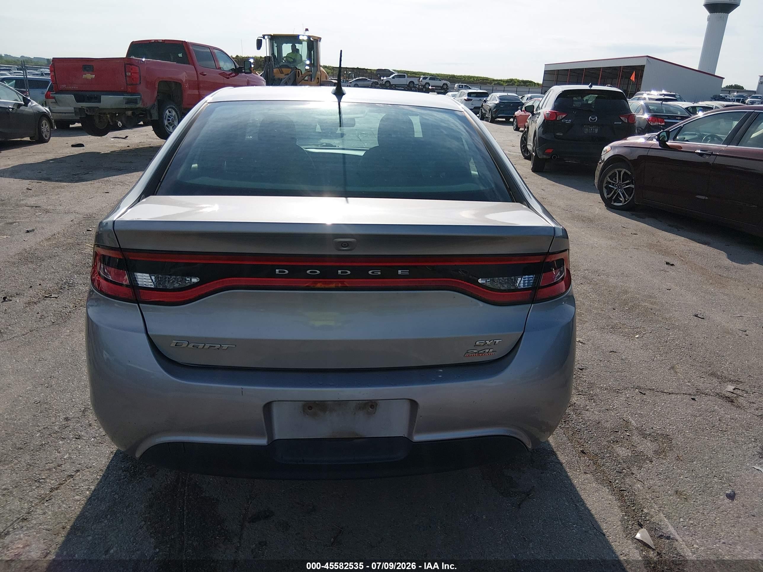2014 Dodge Dart Sxt Silver vin: 1C3CDFBB2ED857945
