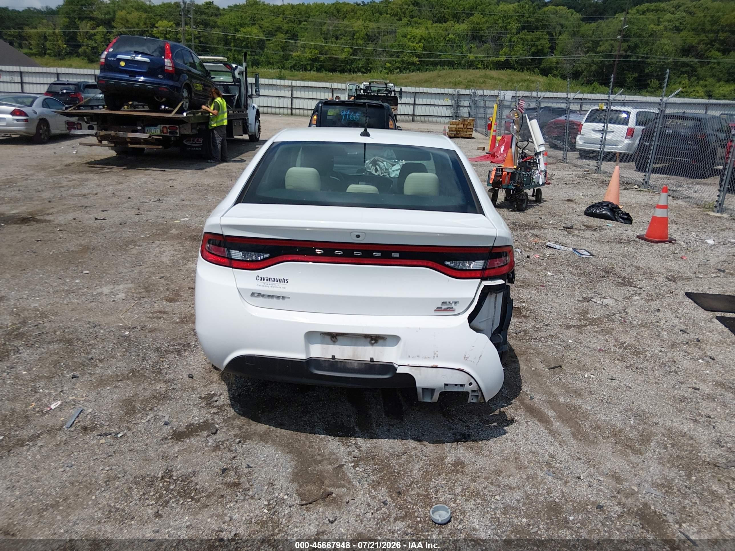 2014 Dodge Dart Sxt Белый vin: 1C3CDFBB2ED867942