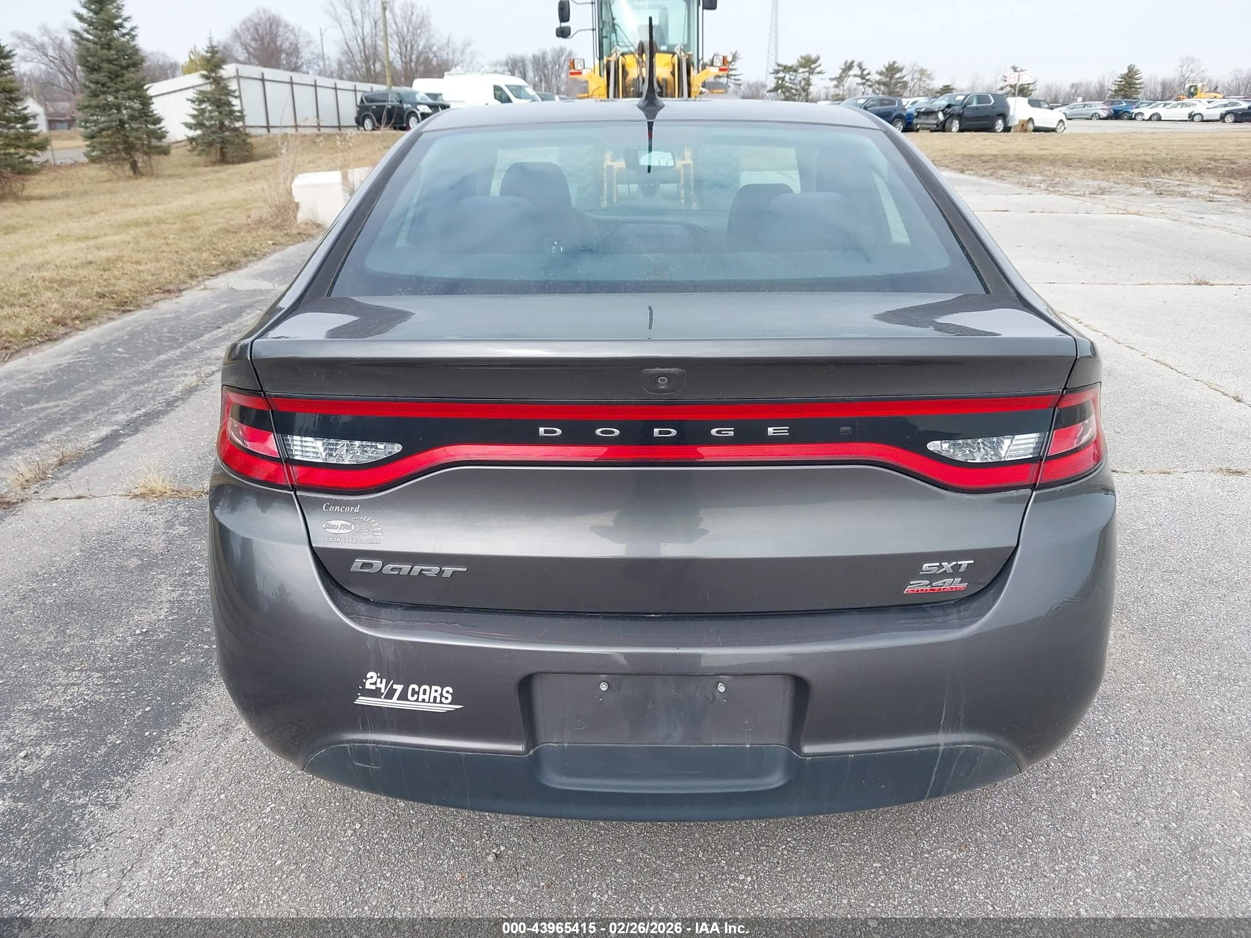 2014 Dodge Dart Sxt Gray vin: 1C3CDFBB2ED877368