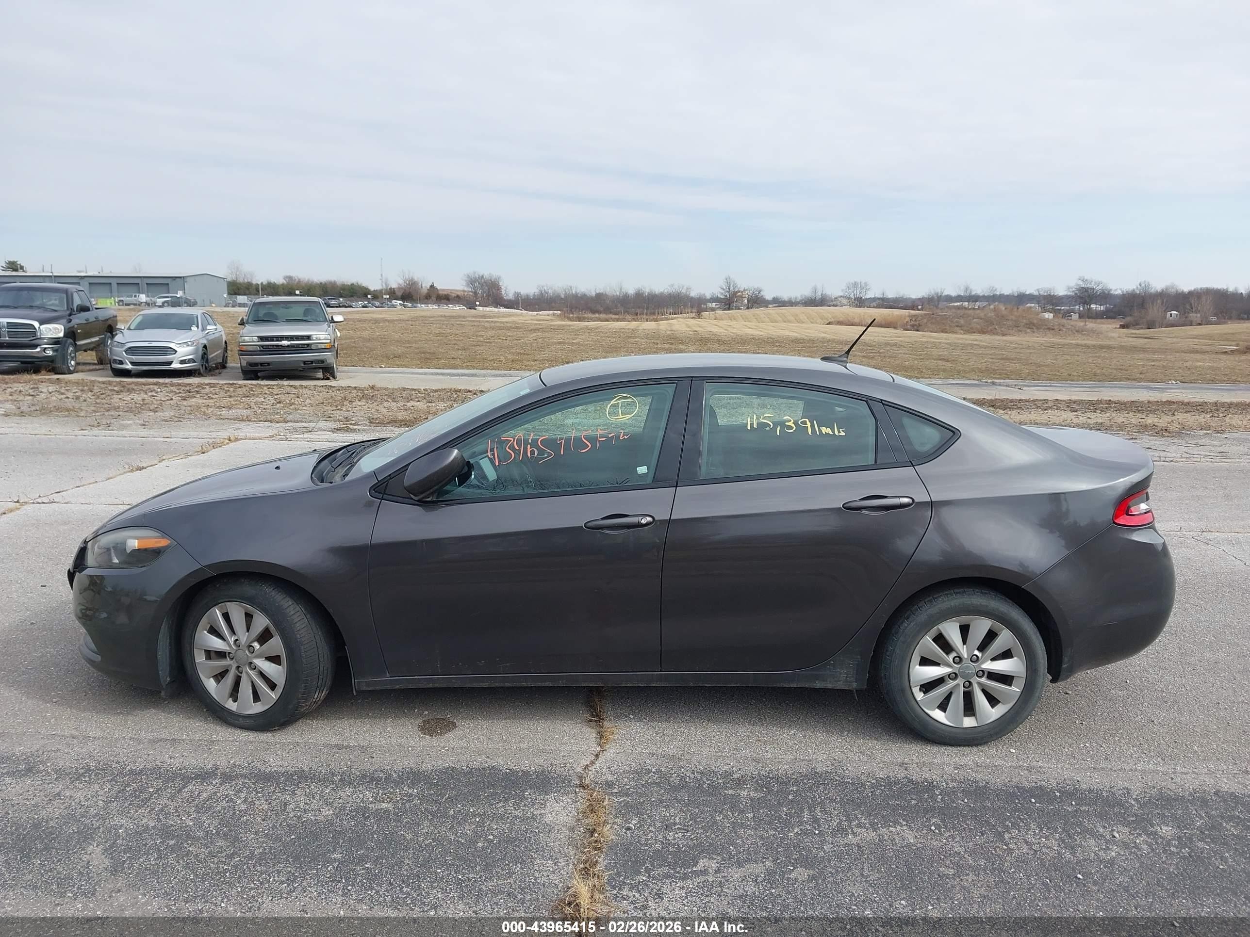 2014 Dodge Dart Sxt Gray vin: 1C3CDFBB2ED877368