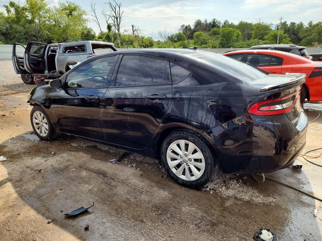 2014 Dodge Dart Sxt Черный vin: 1C3CDFBB2ED877774