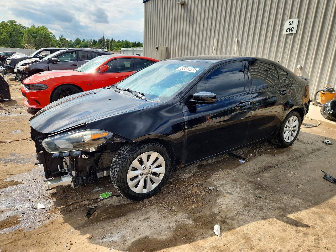 2014 Dodge Dart Sxt Черный vin: 1C3CDFBB2ED877774