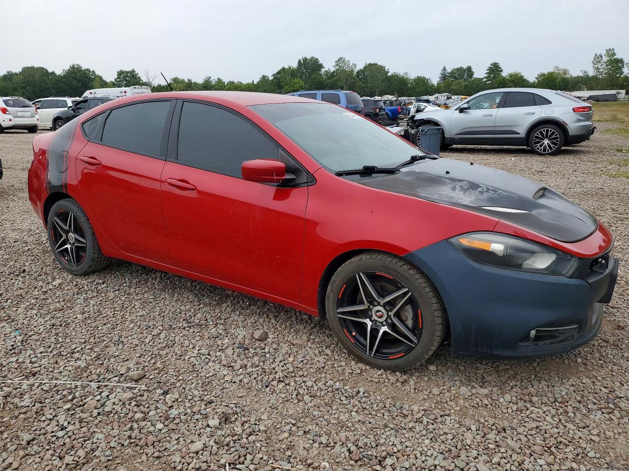 2014 Dodge Dart Sxt Red vin: 1C3CDFBB2ED914404