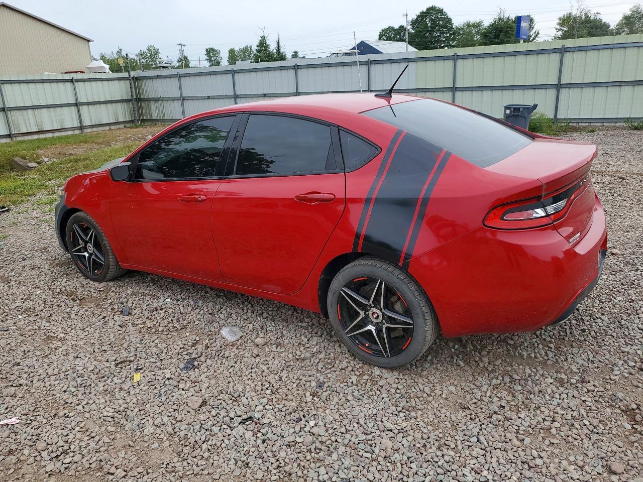 2014 Dodge Dart Sxt Red vin: 1C3CDFBB2ED914404