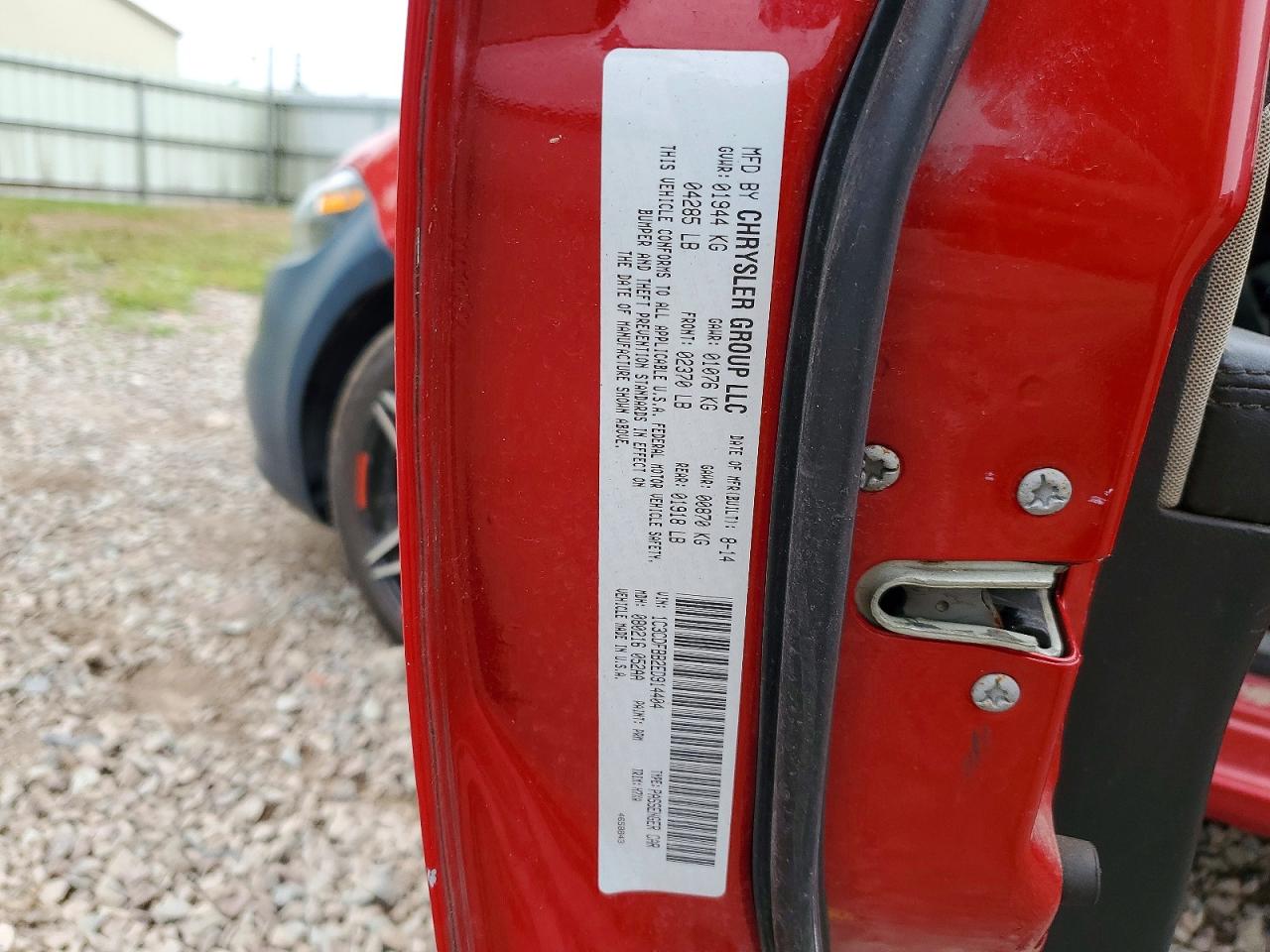 2014 Dodge Dart Sxt Red vin: 1C3CDFBB2ED914404