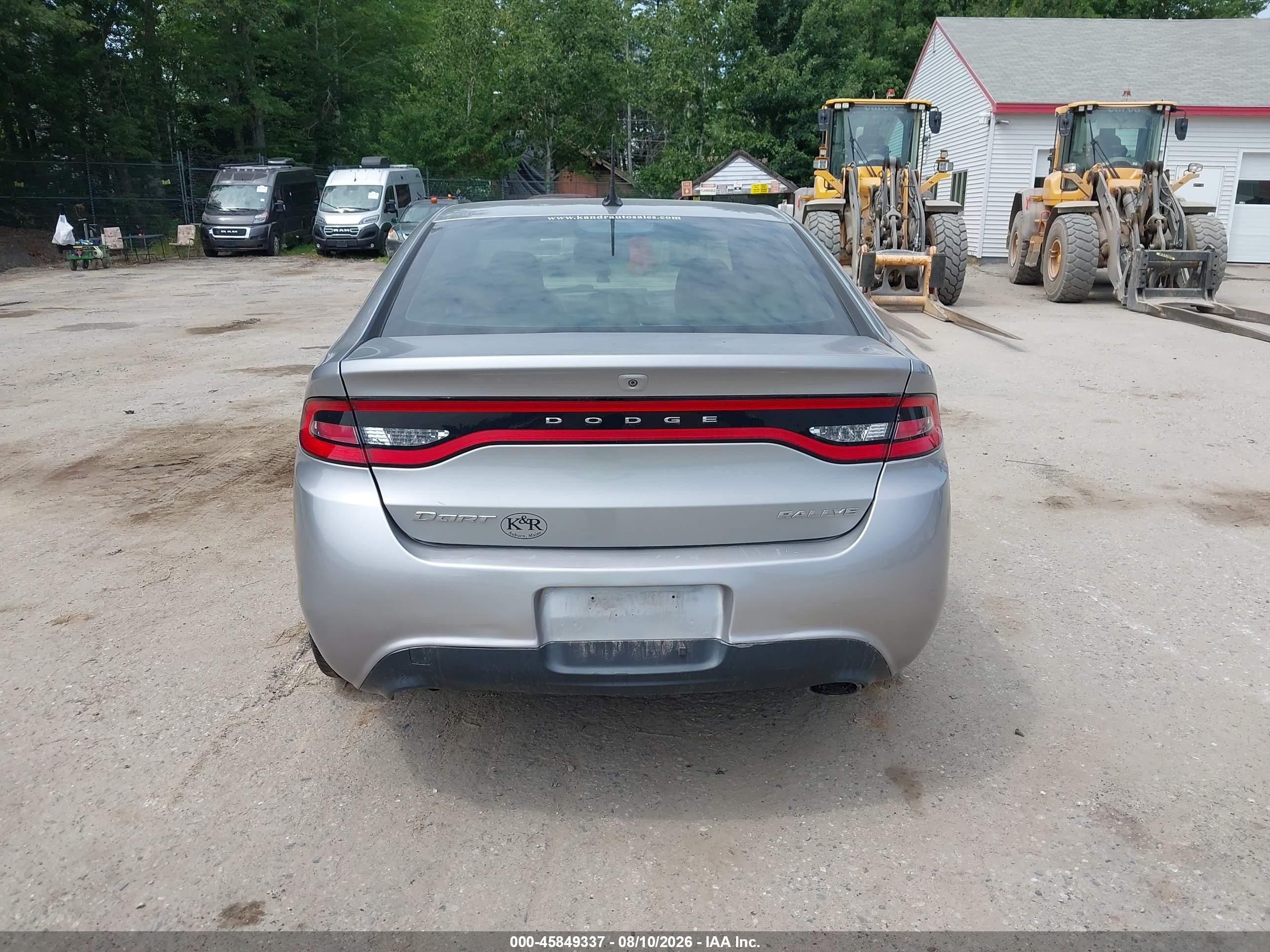 2015 Dodge Dart Sxt Gray vin: 1C3CDFBB2FD141550