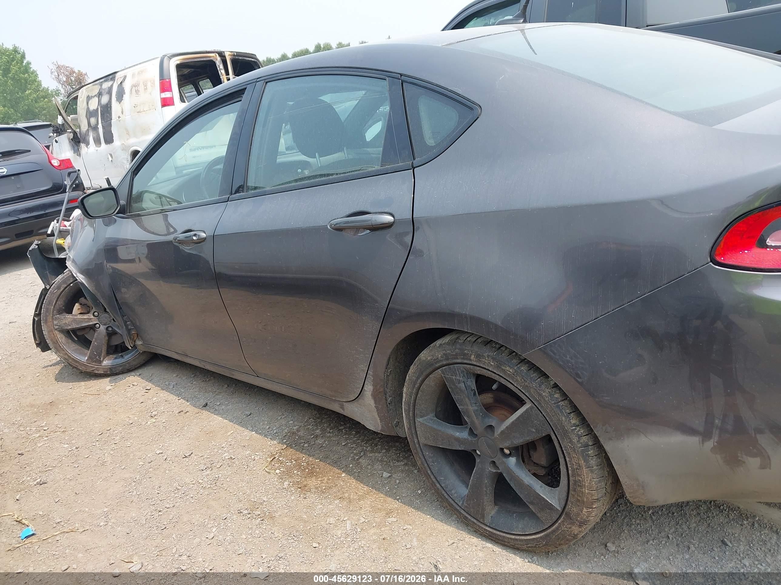 2015 Dodge Dart Sxt Gray vin: 1C3CDFBB2FD187329