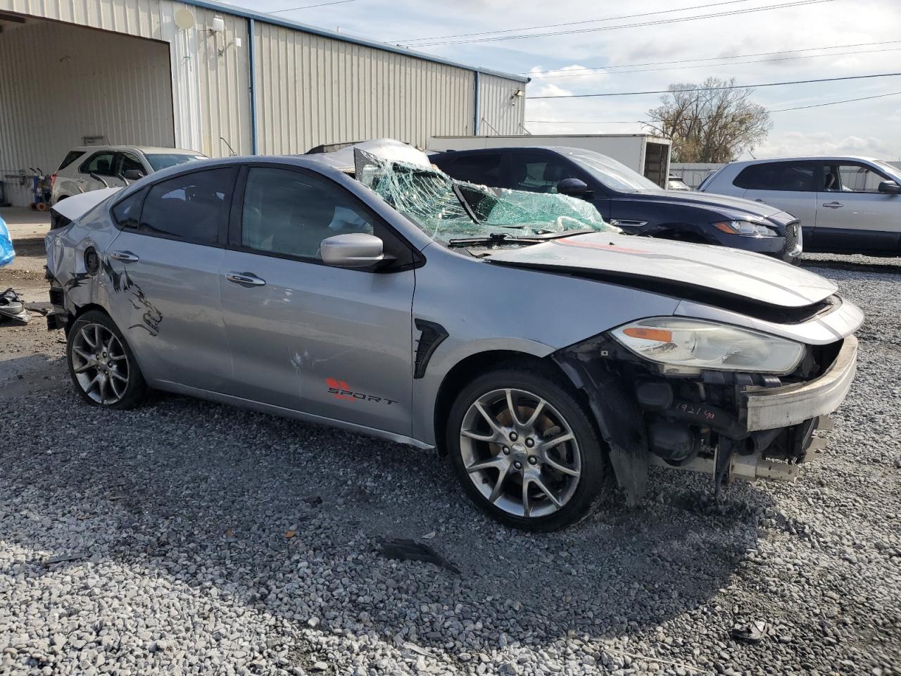 2015 Dodge Dart Sxt Silver vin: 1C3CDFBB2FD266726
