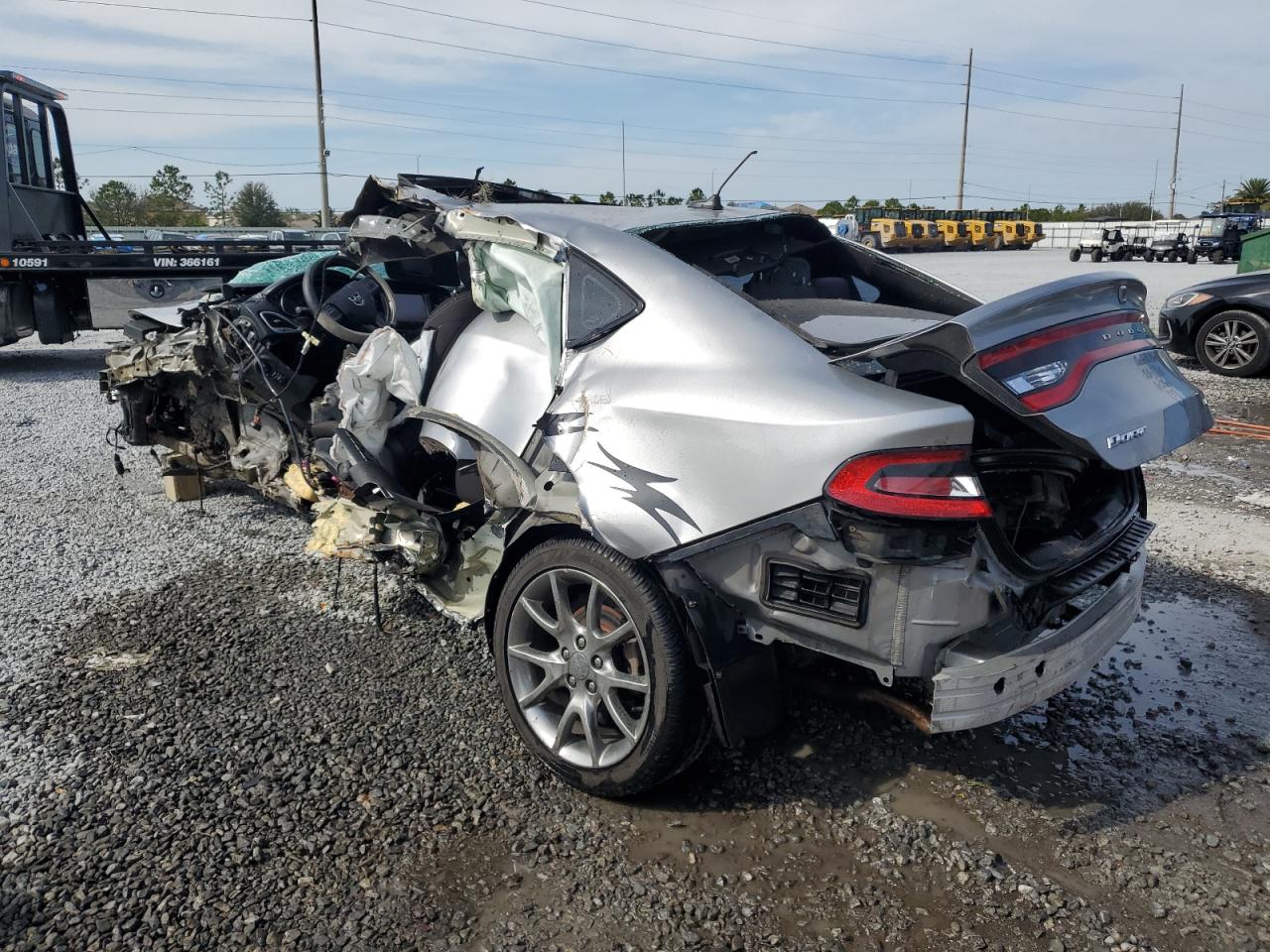 2015 Dodge Dart Sxt Silver vin: 1C3CDFBB2FD266726