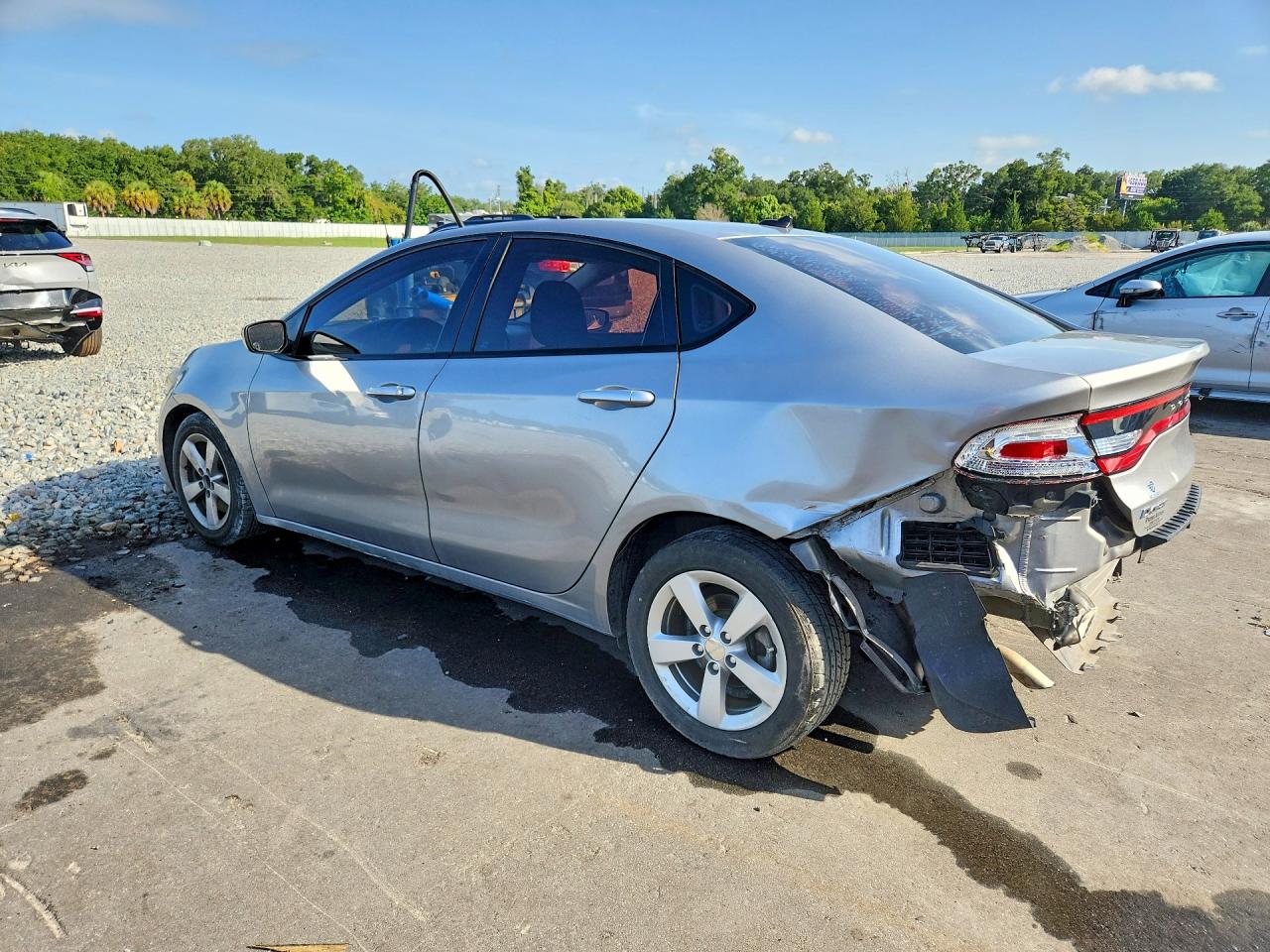 2015 Dodge Dart Sxt Silver vin: 1C3CDFBB2FD286104
