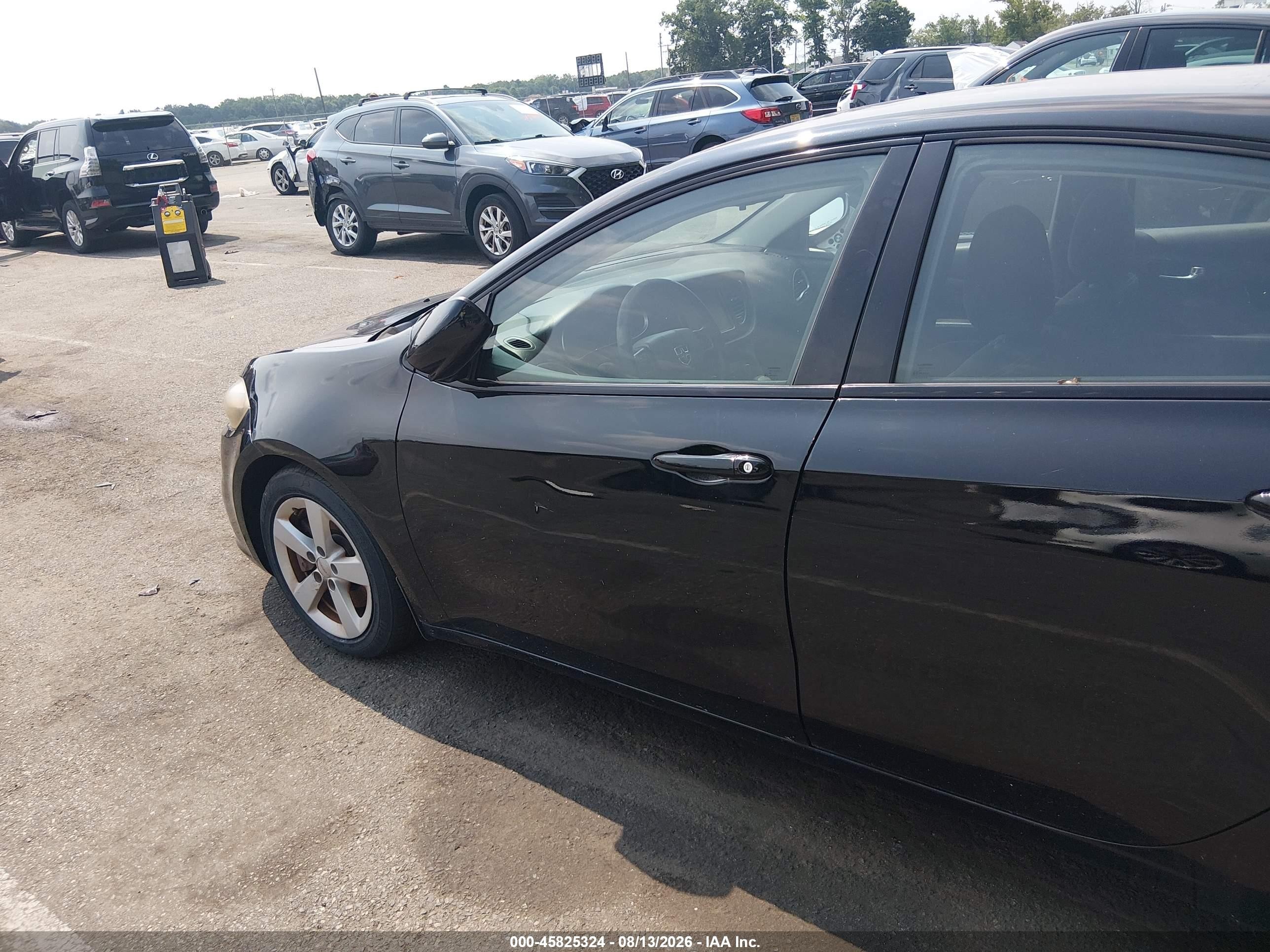 2015 Dodge Dart Sxt Черный vin: 1C3CDFBB2FD302561