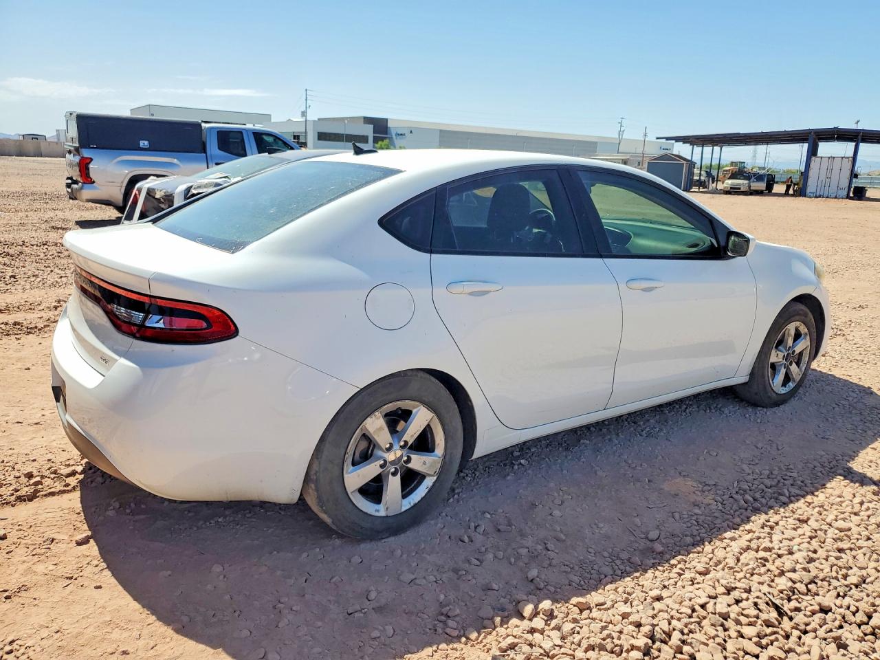 2015 Dodge Dart Sxt White vin: 1C3CDFBB2FD319859