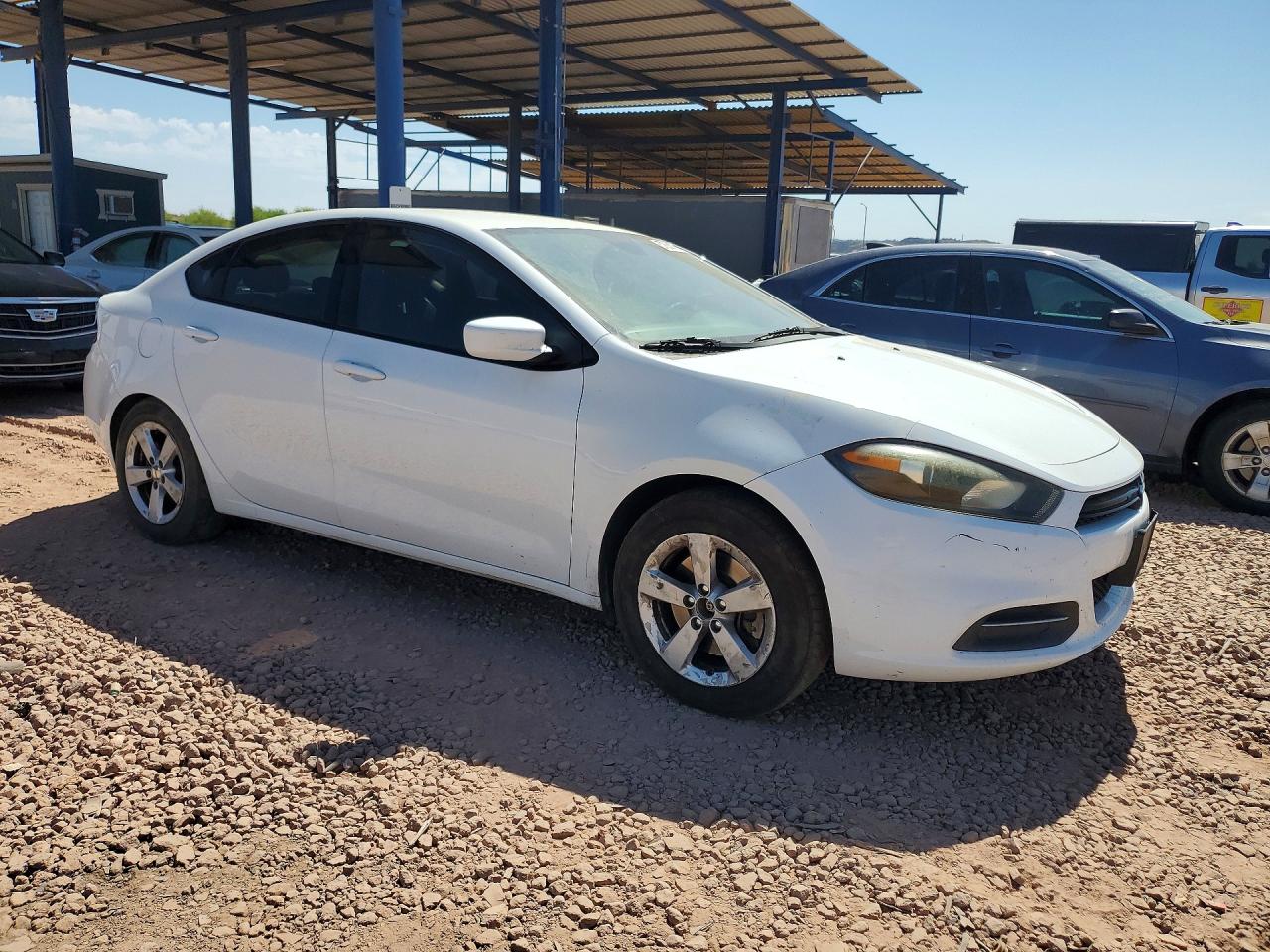 2015 Dodge Dart Sxt White vin: 1C3CDFBB2FD319859
