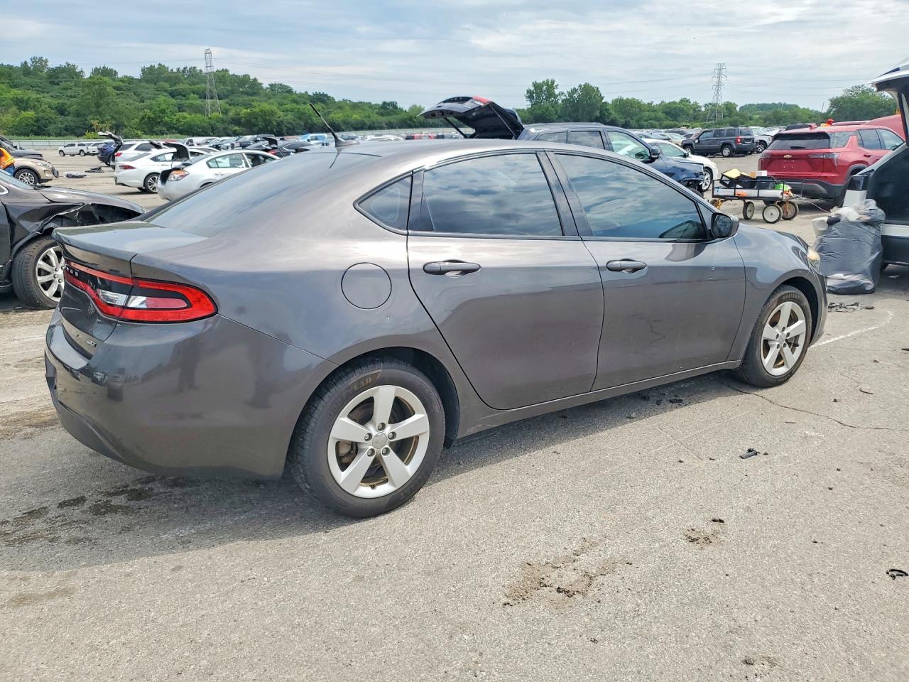 2015 Dodge Dart Sxt Gray vin: 1C3CDFBB2FD337066