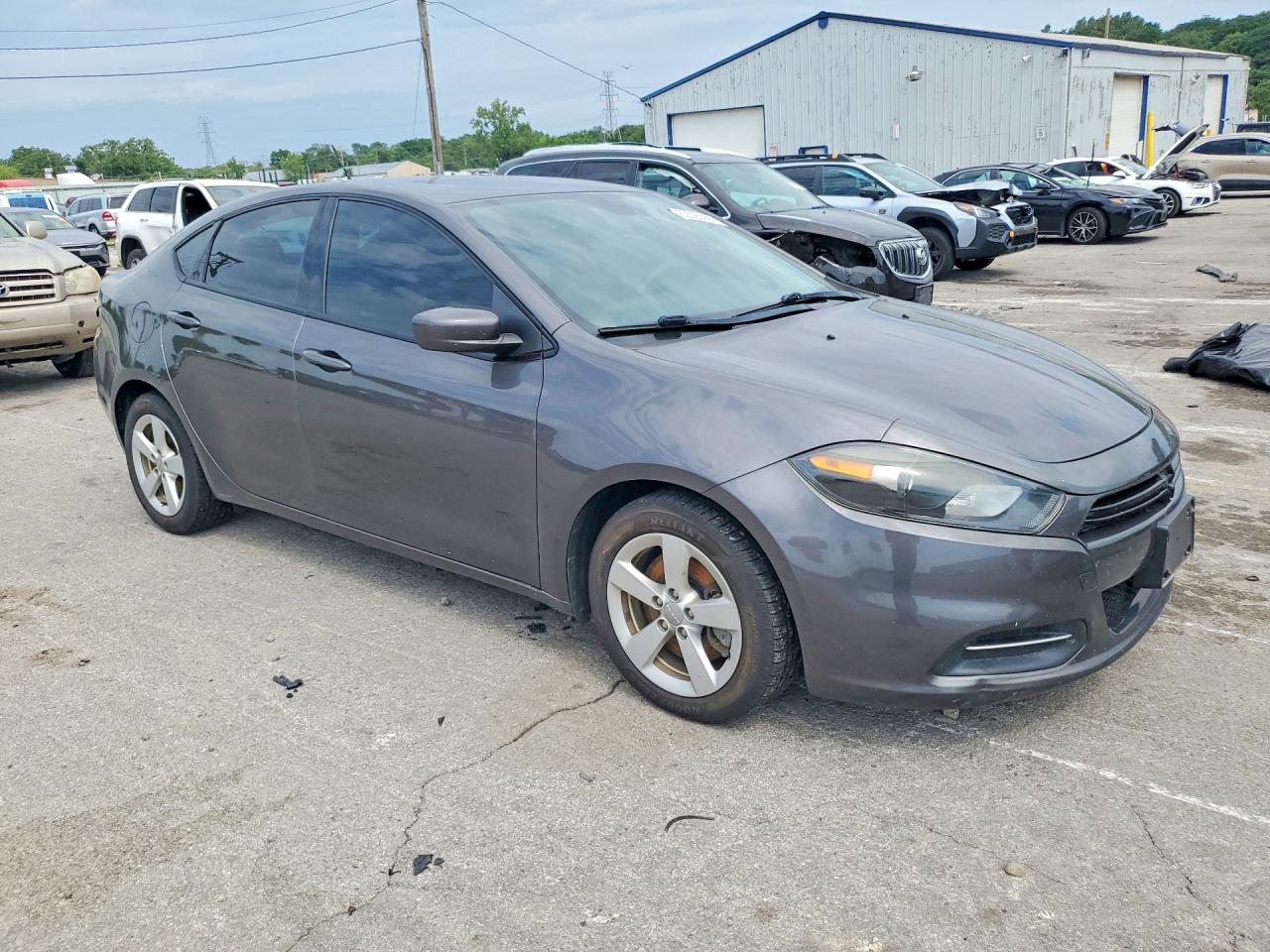 2015 Dodge Dart Sxt Gray vin: 1C3CDFBB2FD337066