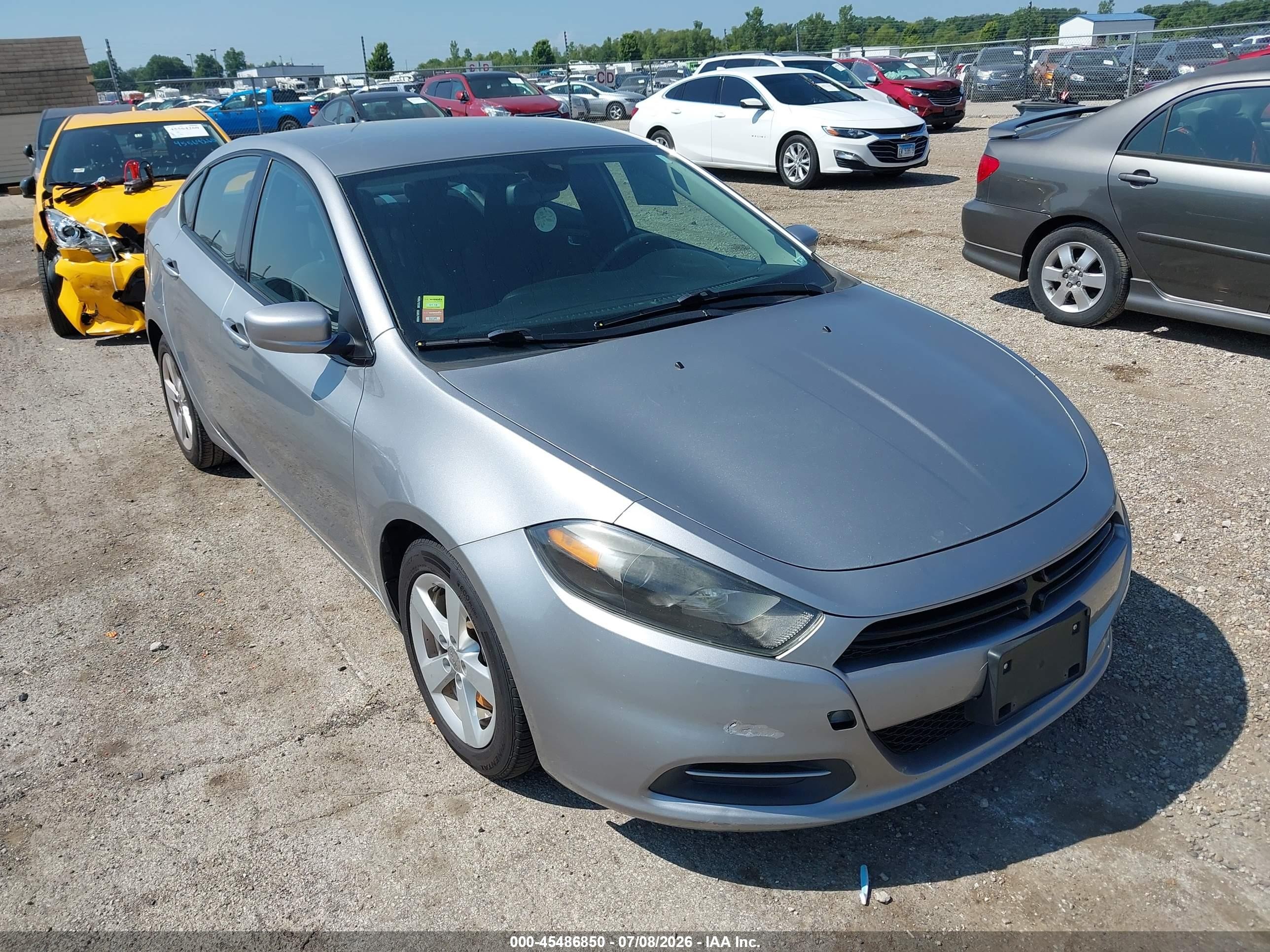 2015 Dodge Dart Sxt Серый vin: 1C3CDFBB2FD344339