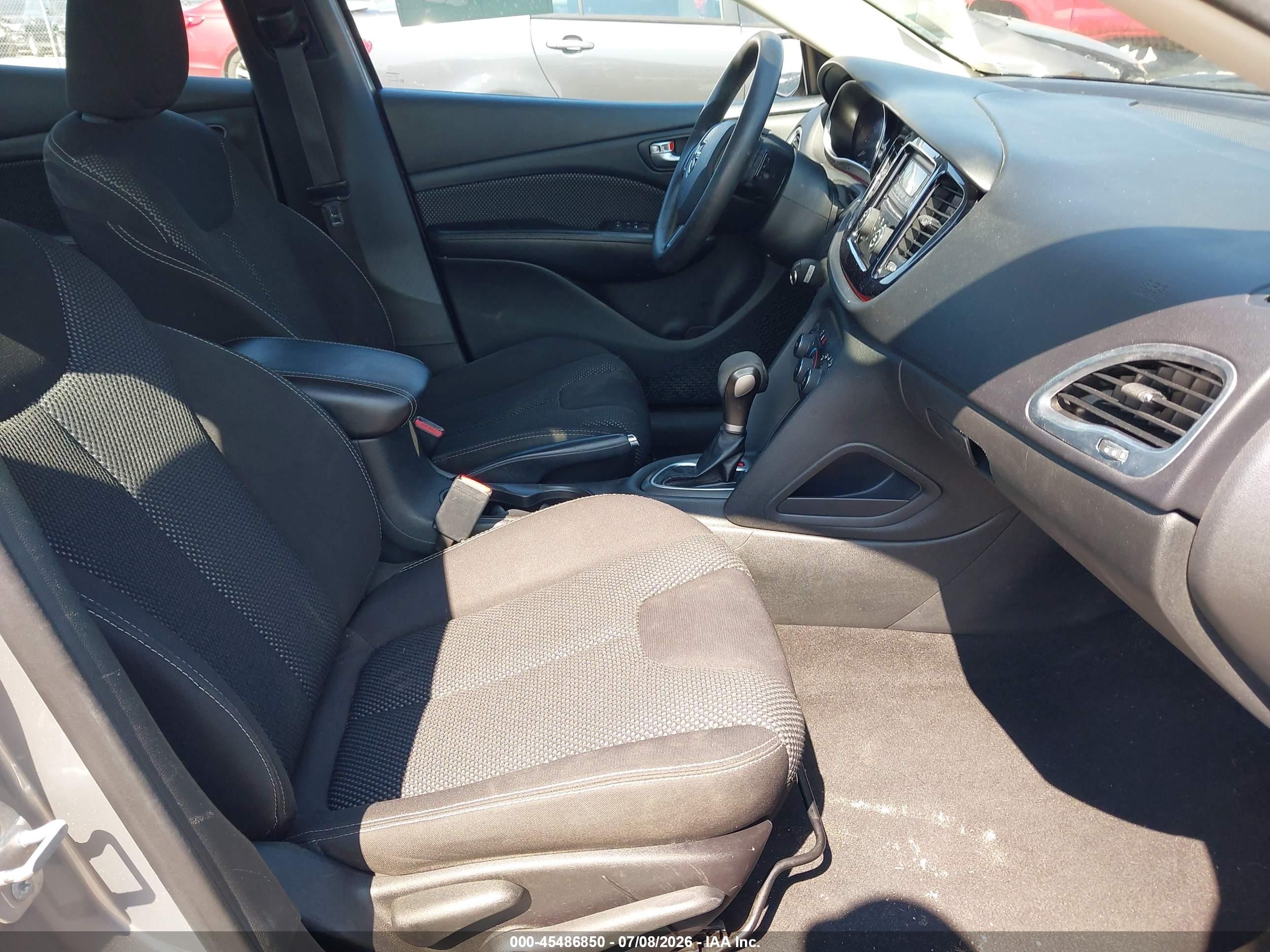 2015 Dodge Dart Sxt Gray vin: 1C3CDFBB2FD344339