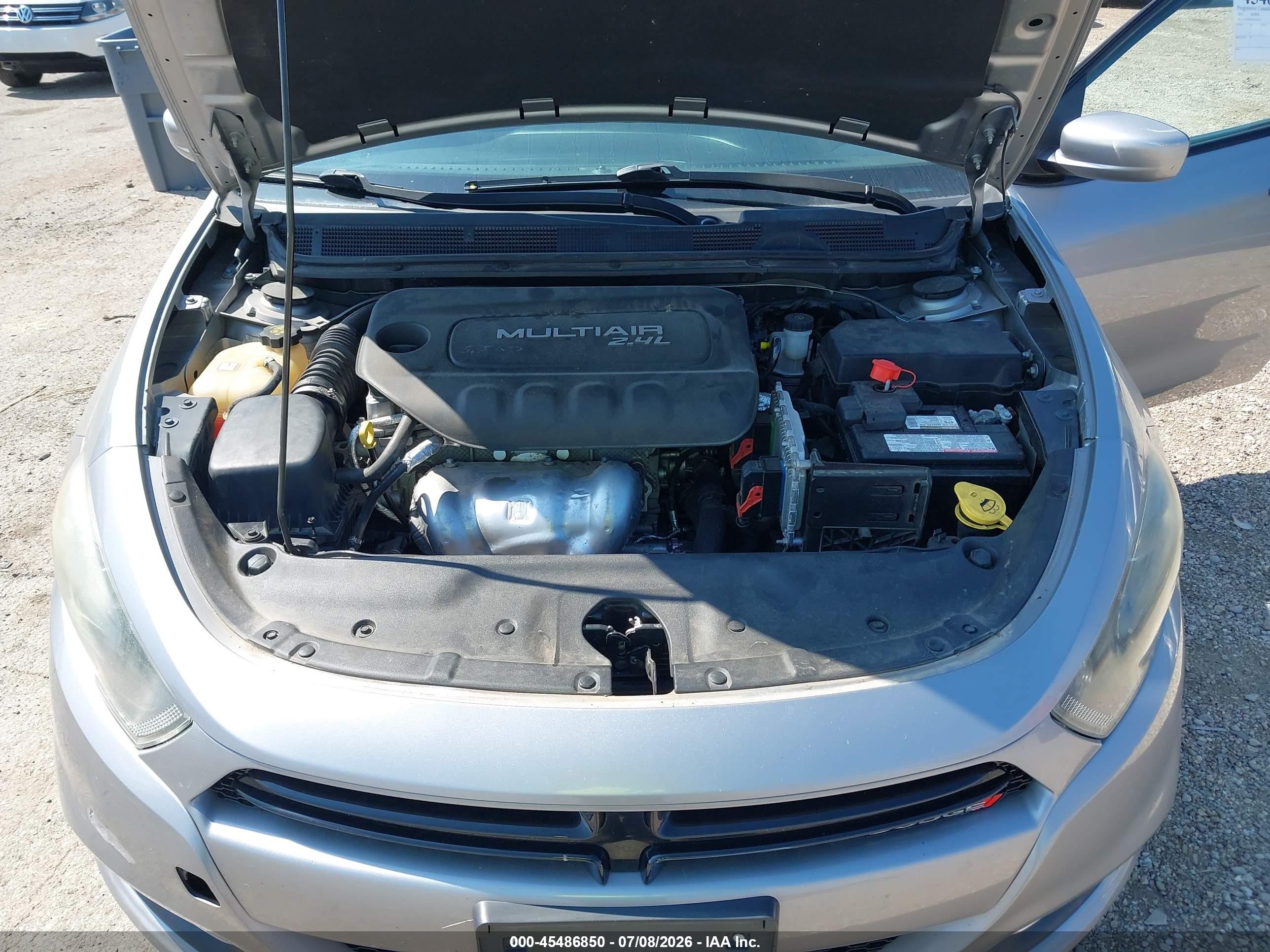 2015 Dodge Dart Sxt Gray vin: 1C3CDFBB2FD344339