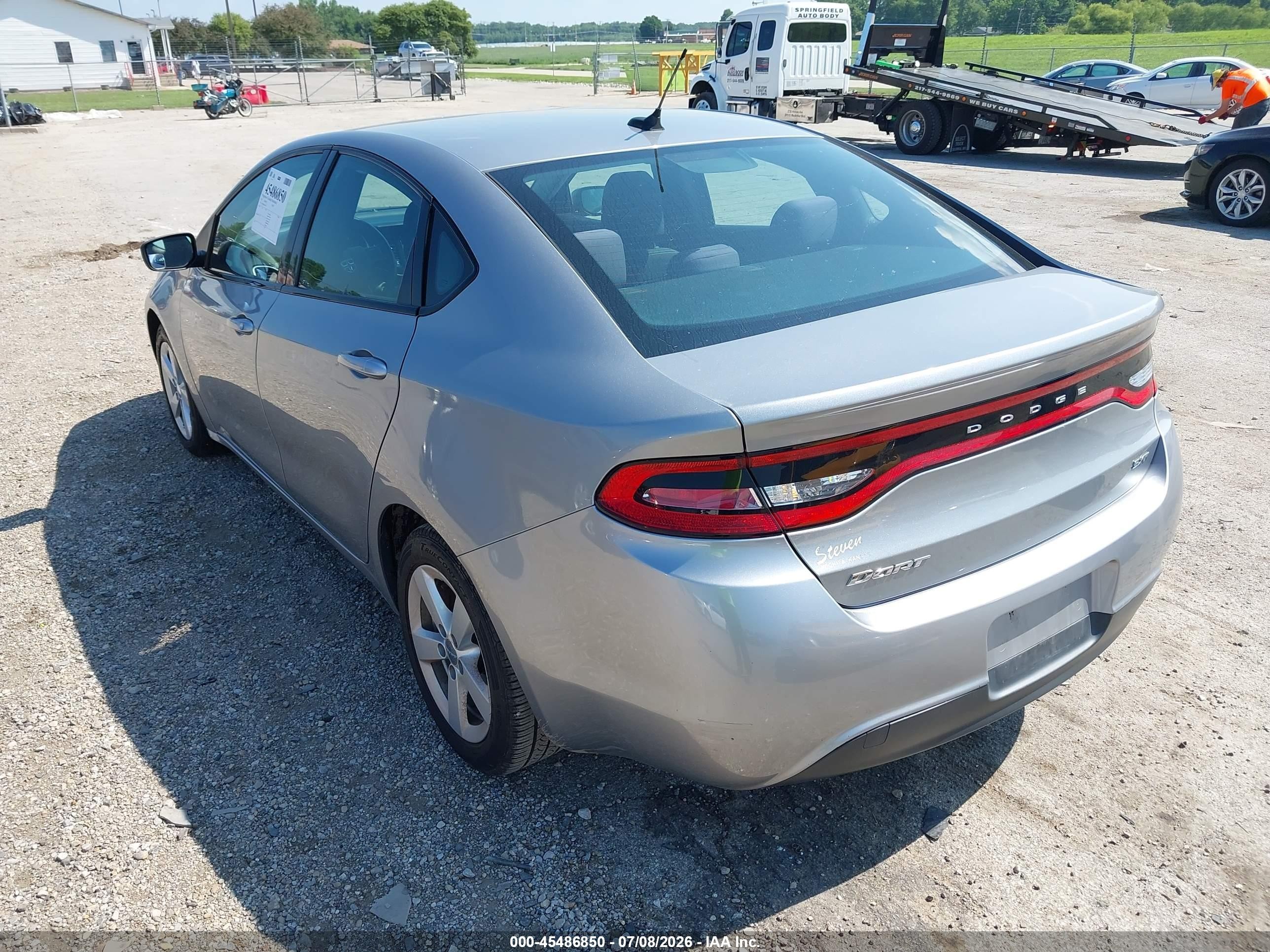 2015 Dodge Dart Sxt Gray vin: 1C3CDFBB2FD344339