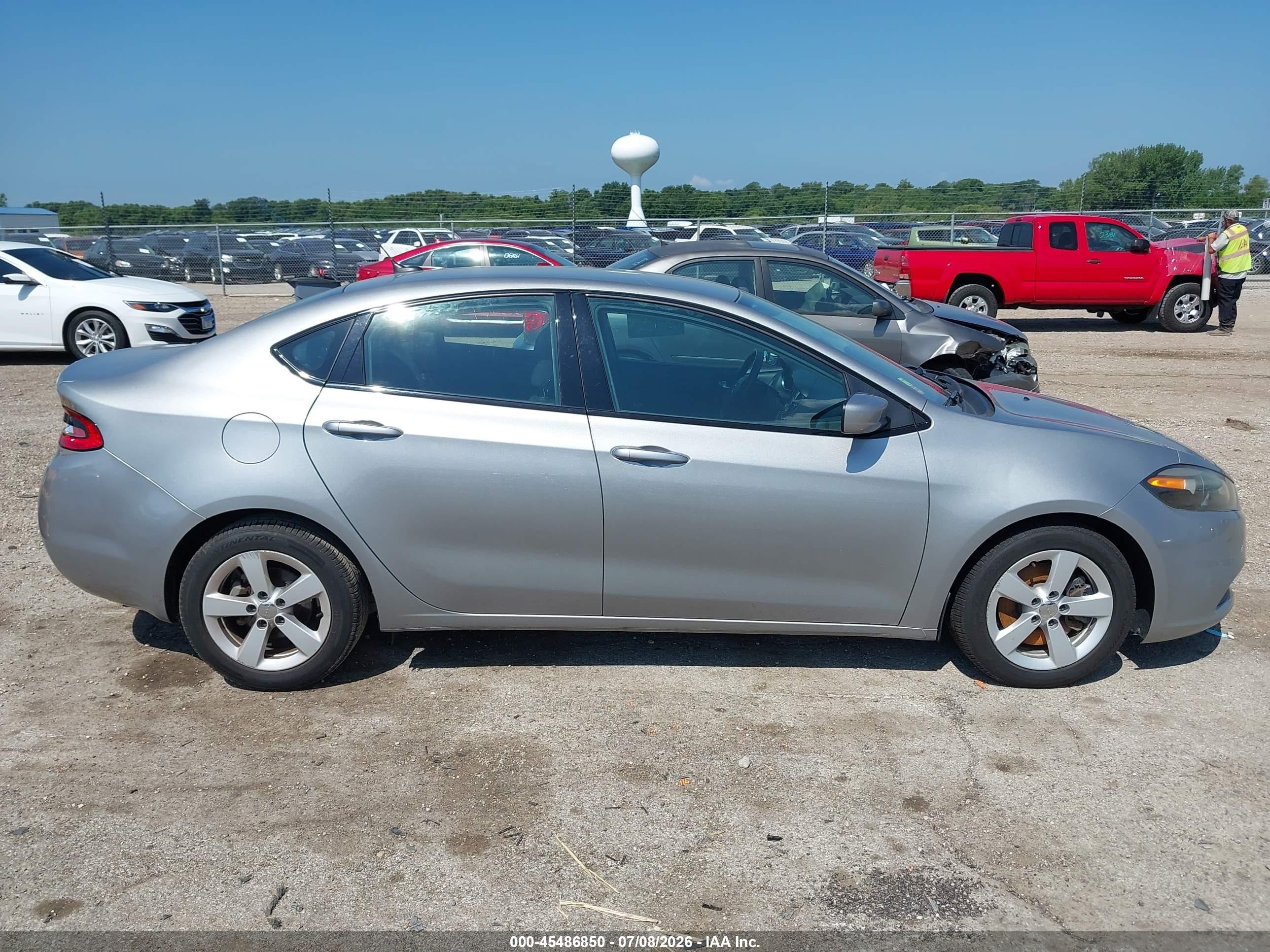 2015 Dodge Dart Sxt Gray vin: 1C3CDFBB2FD344339
